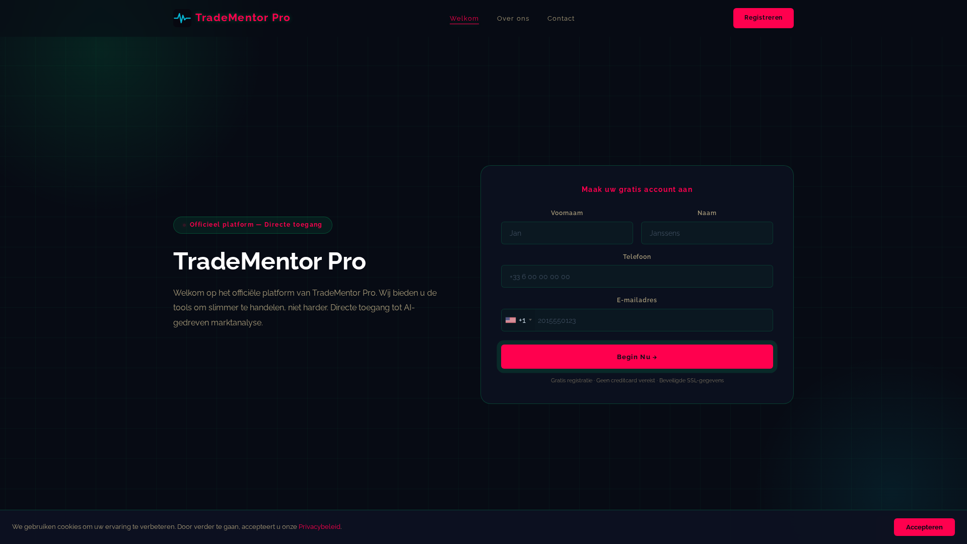 Screenshot of tradementorpro.it.com