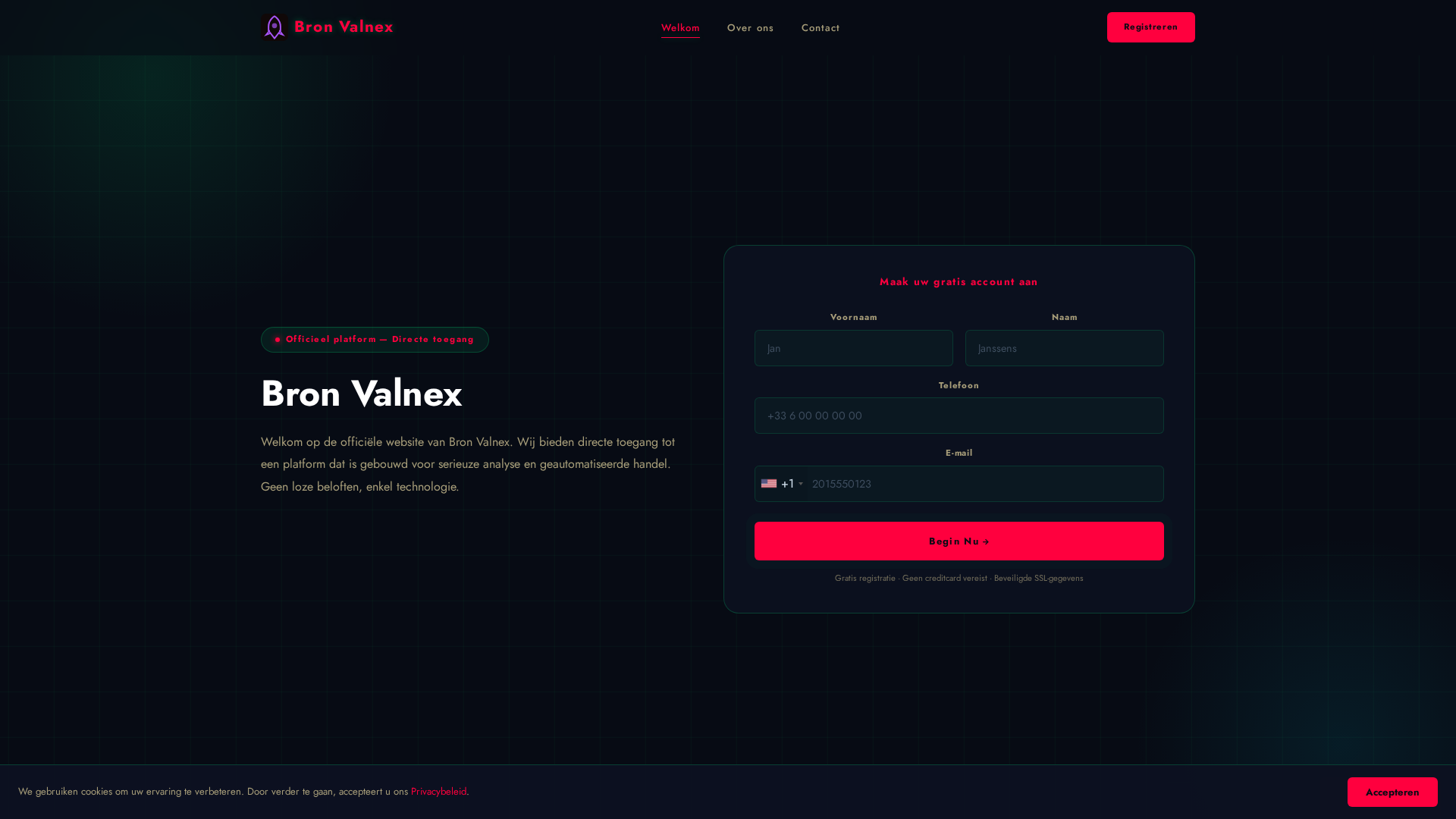 Screenshot of bronvalnex.info
