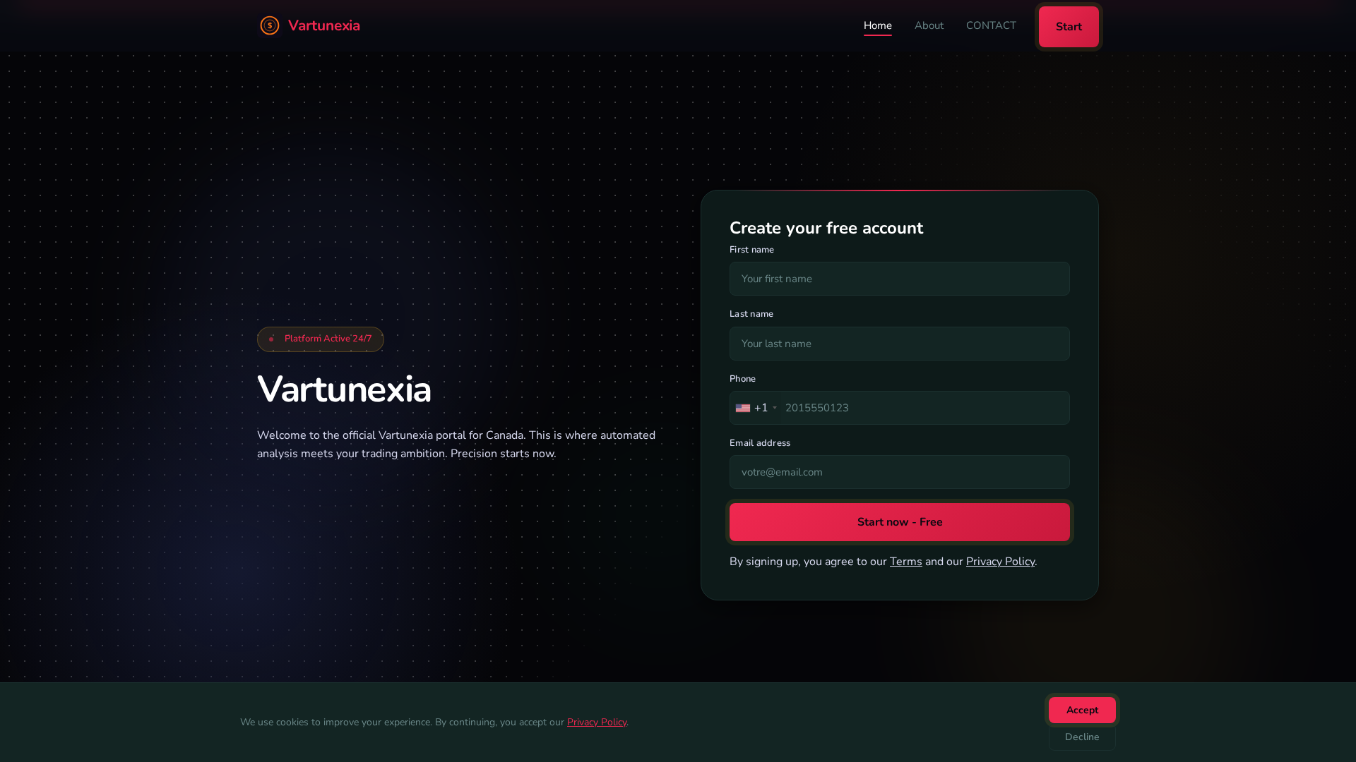 Screenshot of vartunexia.it.com
