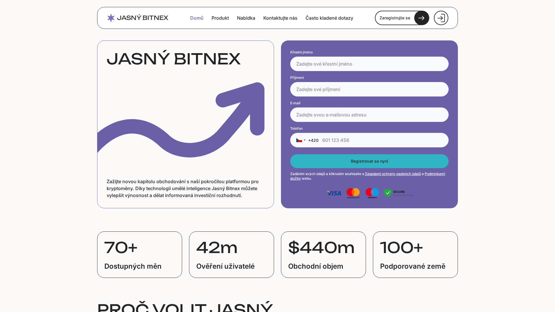 Screenshot of jasny-bitnex-cz.com