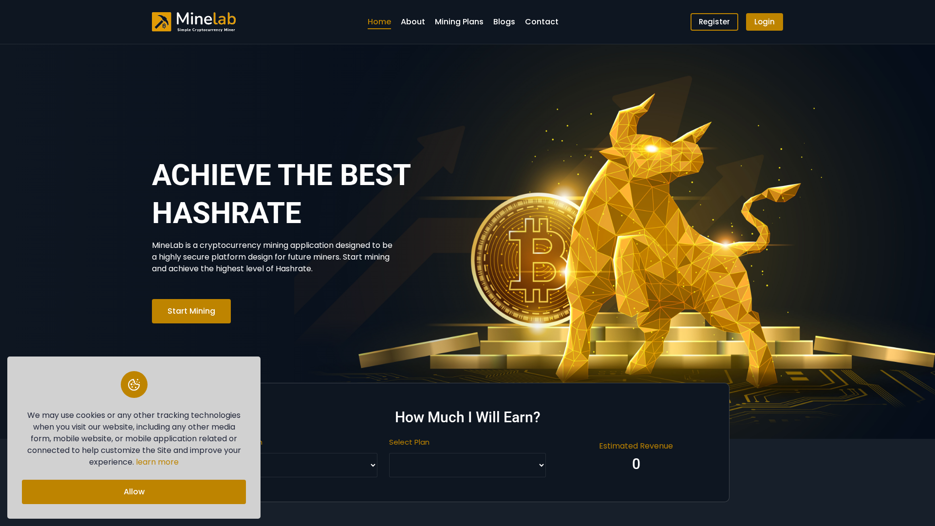 Screenshot of deepminex.com