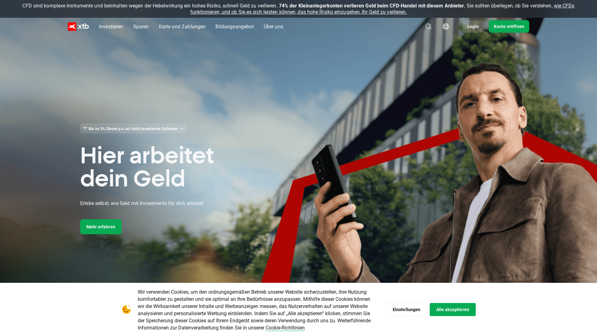 Screenshot of xtbtrading.de