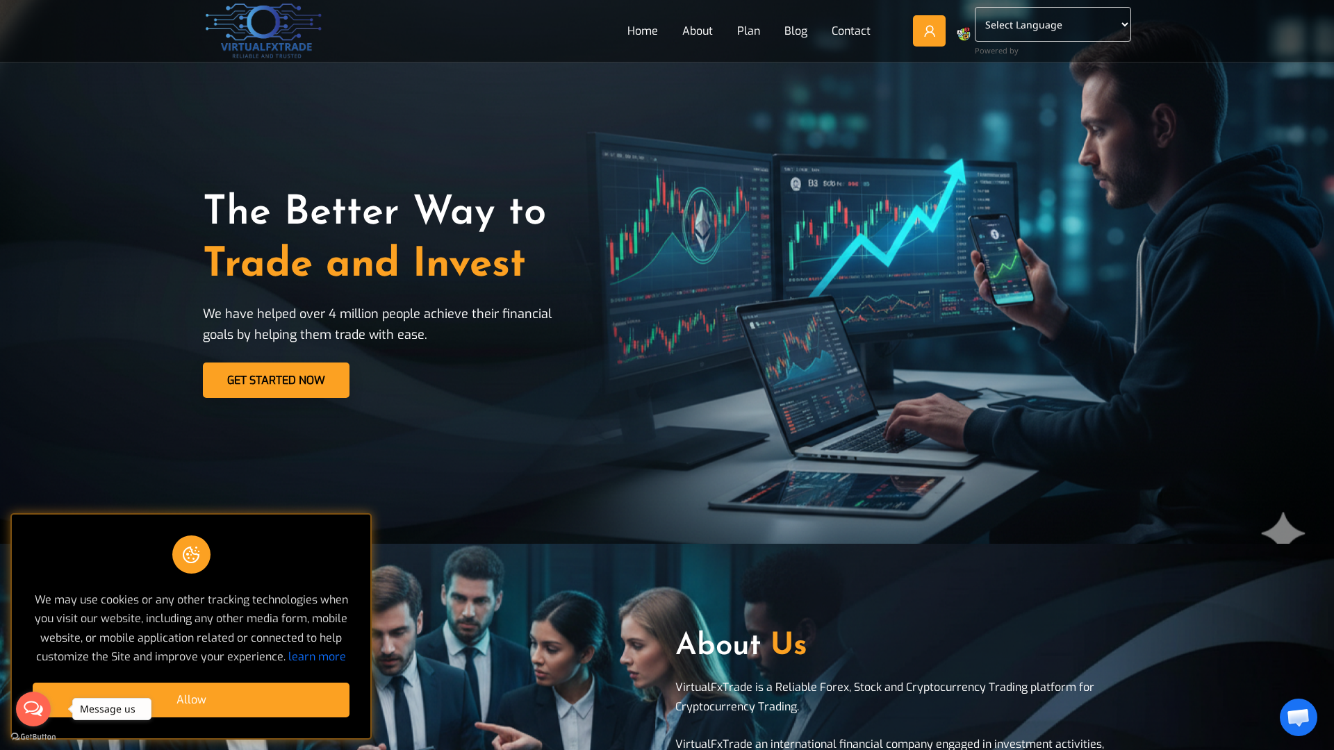 Screenshot of virtualfxtrade.live