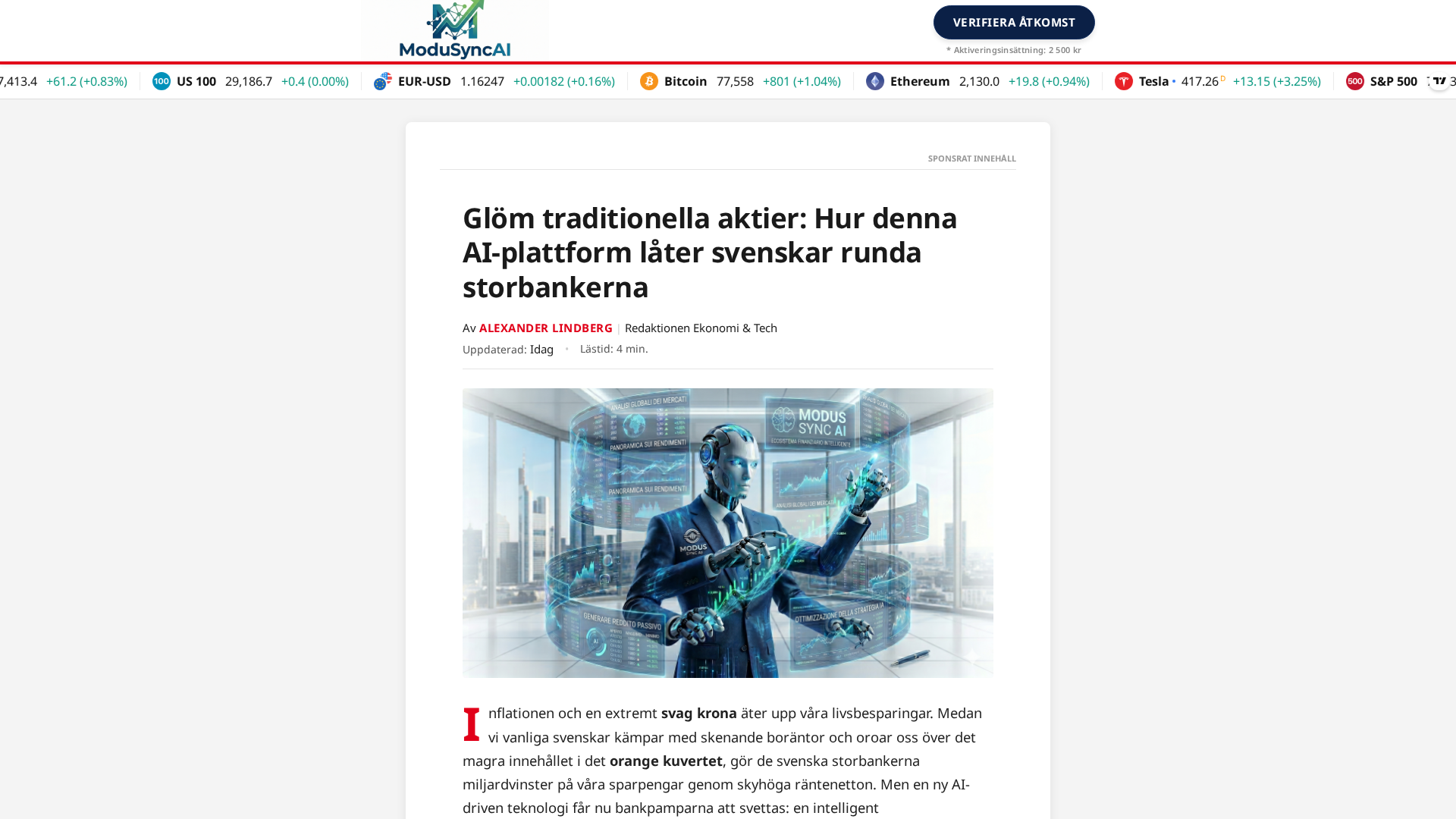 Screenshot of modus-ai.app