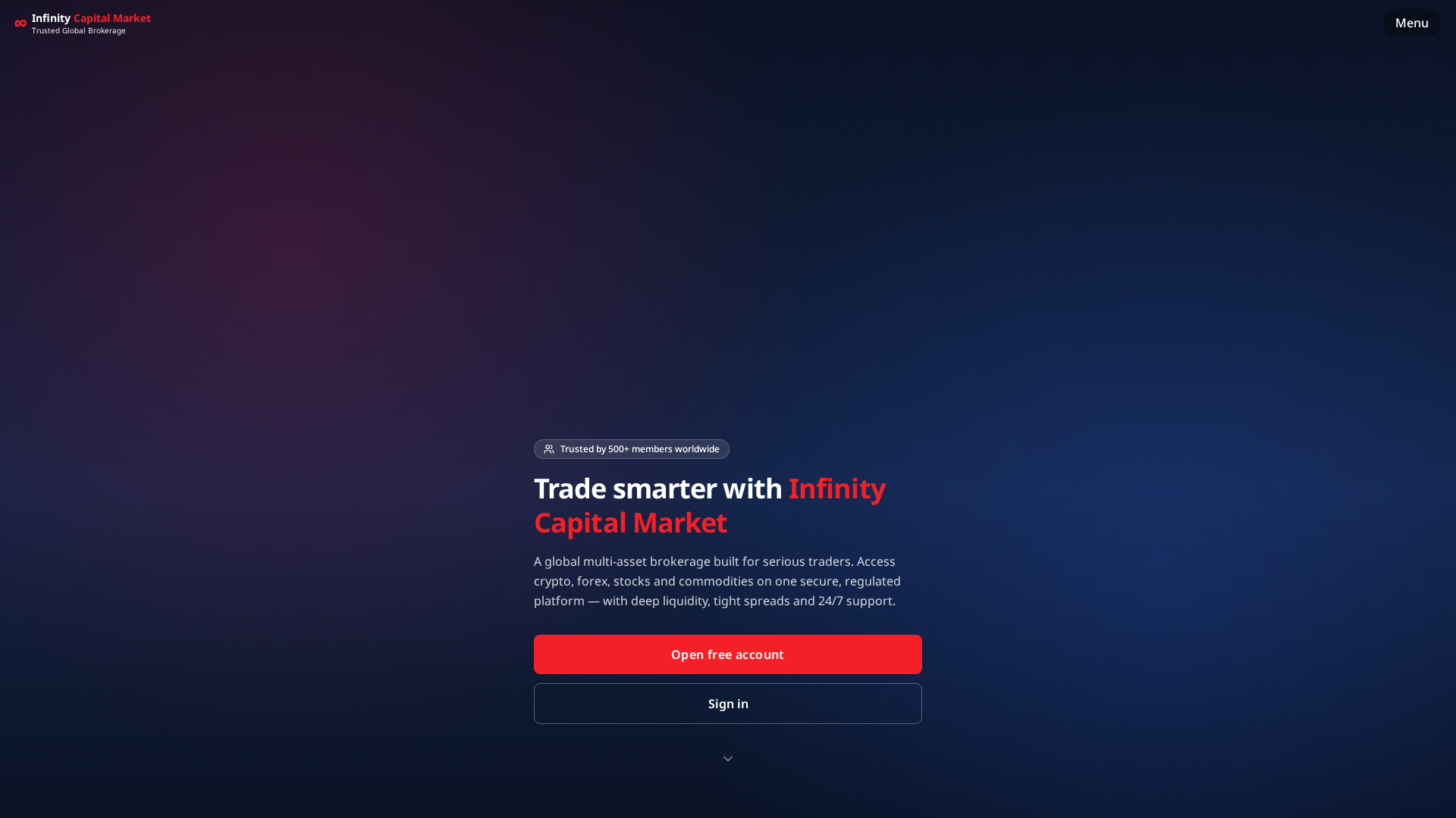 Screenshot of infinitycapitalmarket.ltd