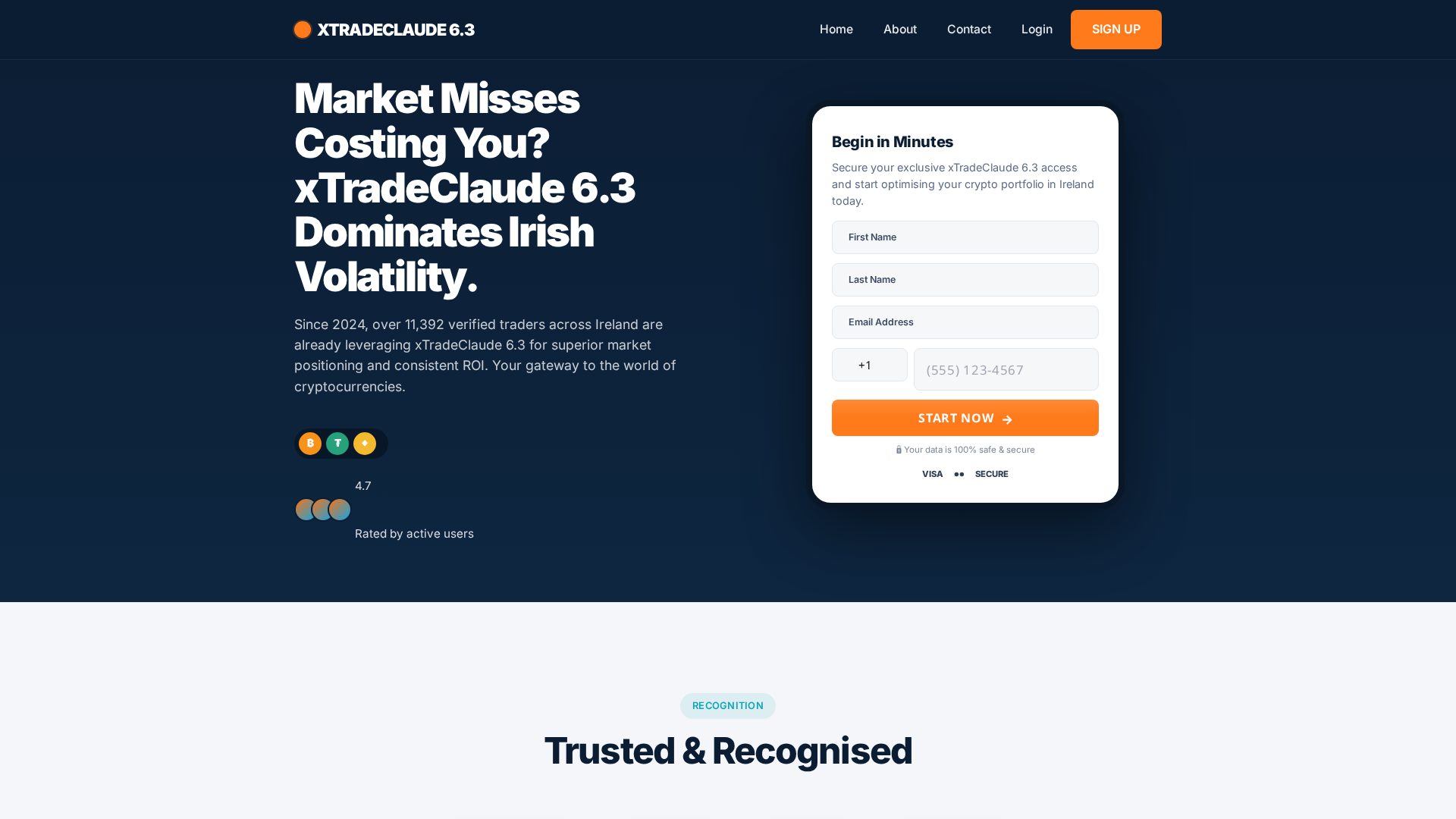 Screenshot of xtradeclaudeofficial.org