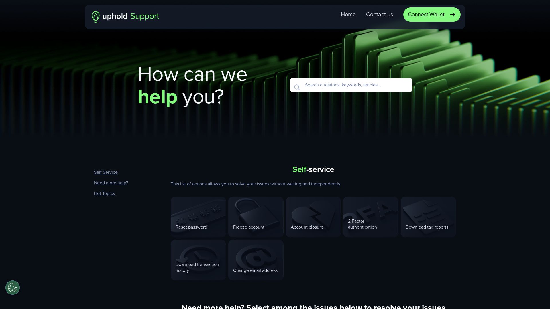 Screenshot of upholdsupport-center.help