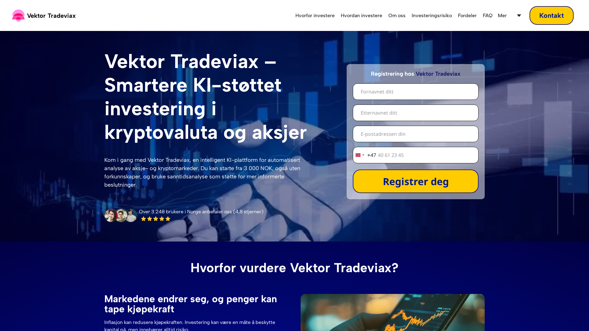 Screenshot of vektor-tradeviaxai.com