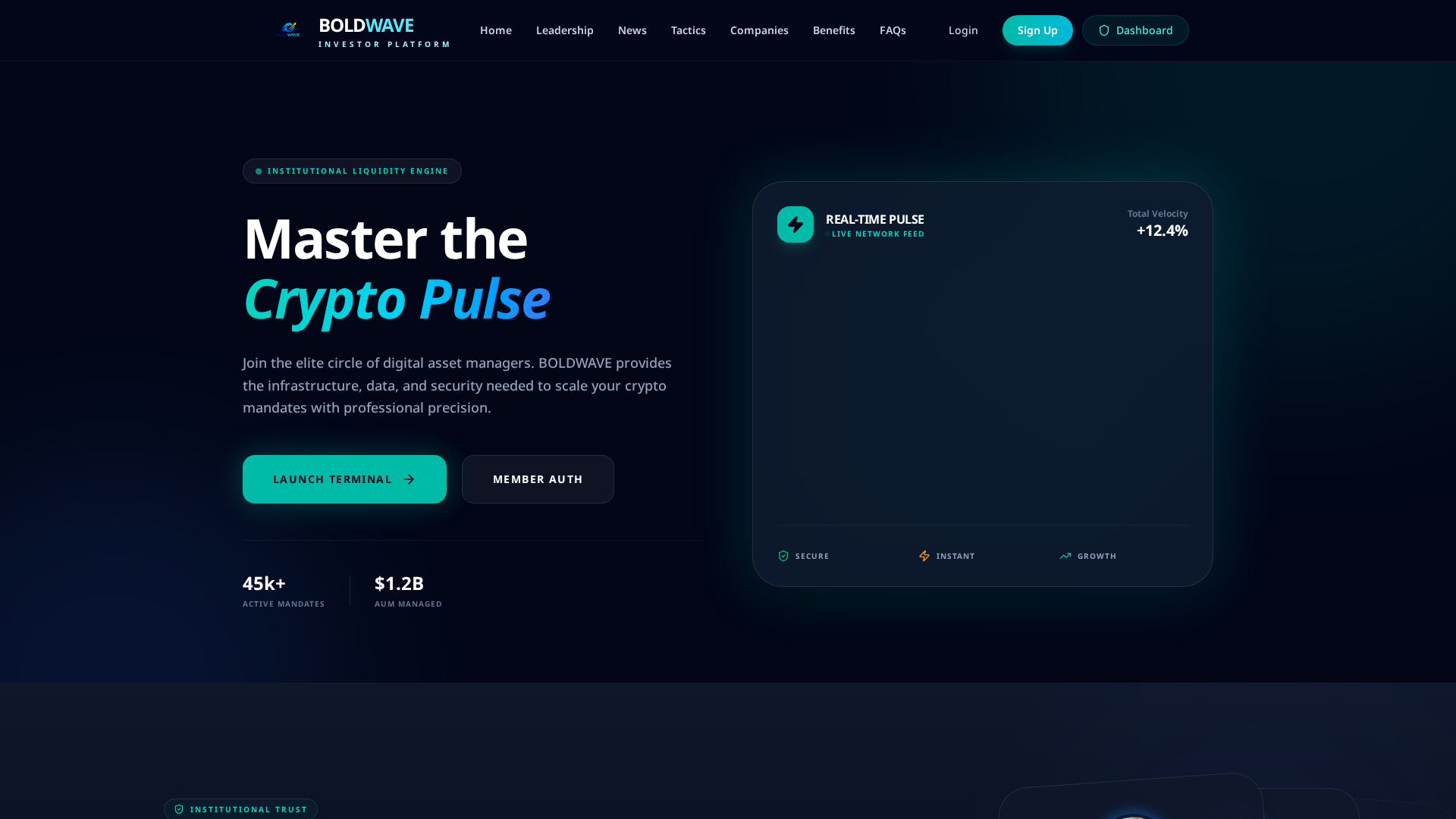 Screenshot of boldwaveinvestments.com