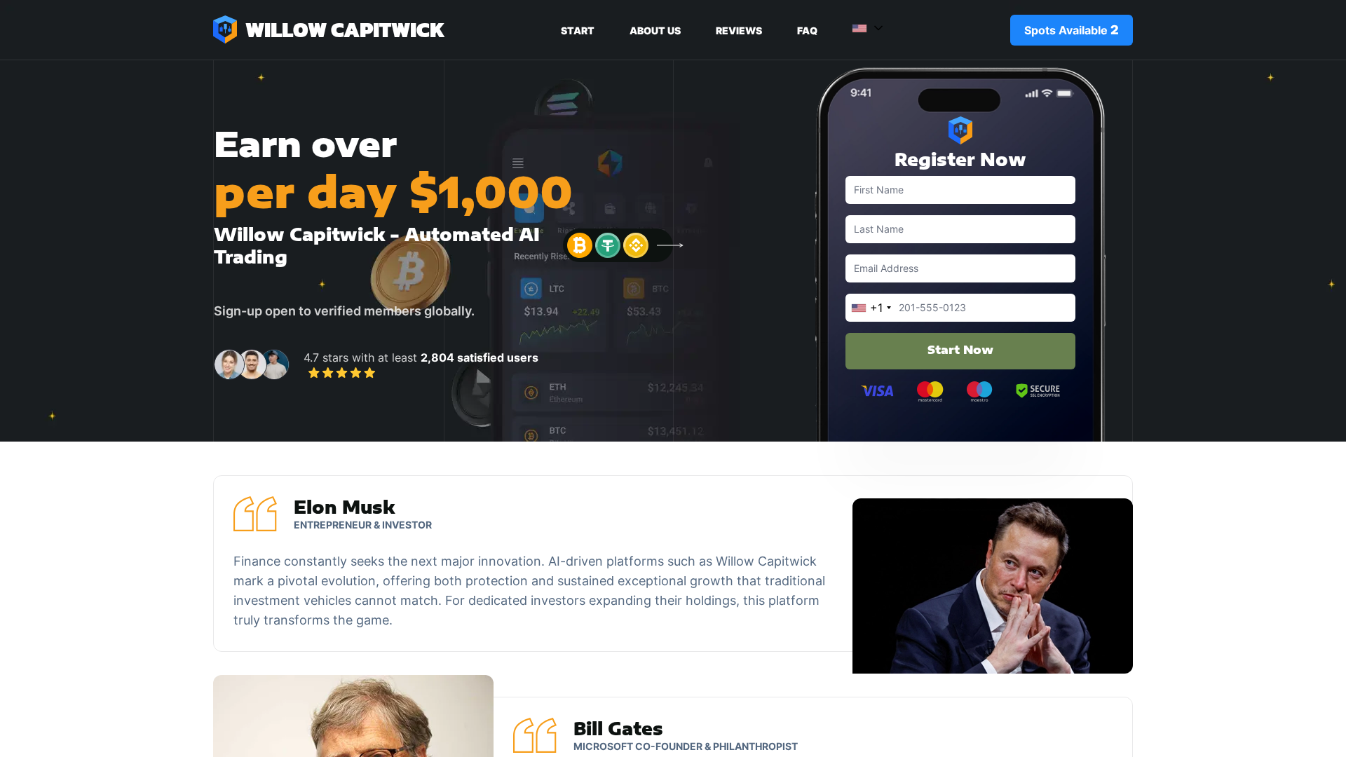 Screenshot of willowcapitwick.digital