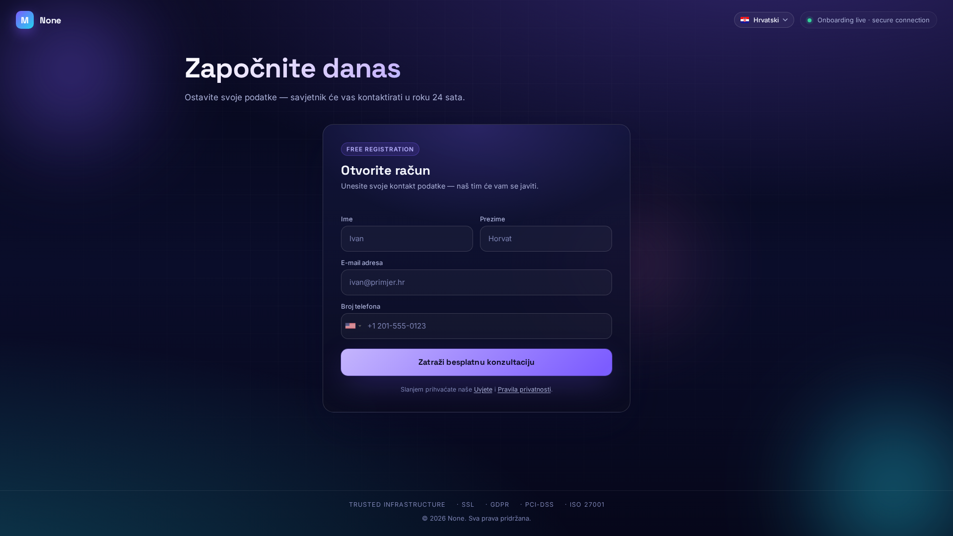 Screenshot of quantexcroatiaplatform.com