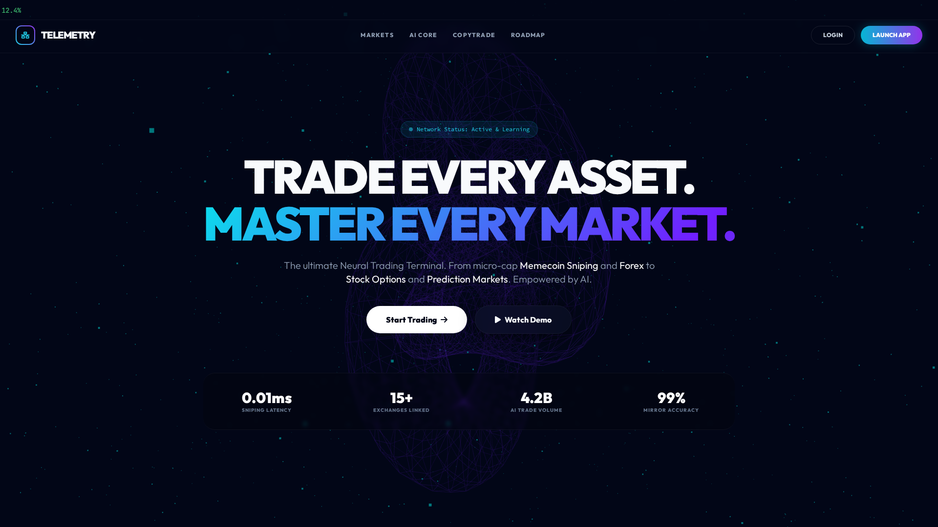 Screenshot of telemetrytrade.online