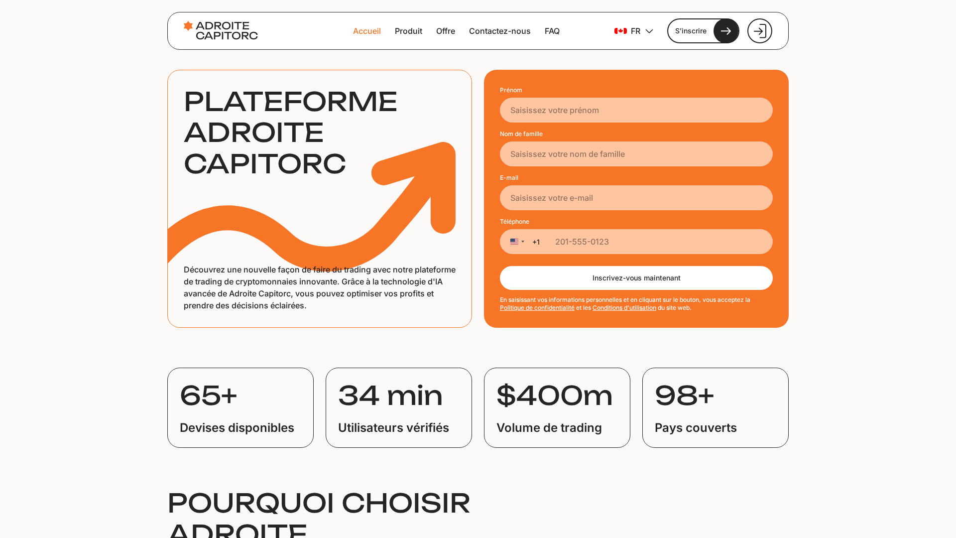 Screenshot of adroite-capitorc.com