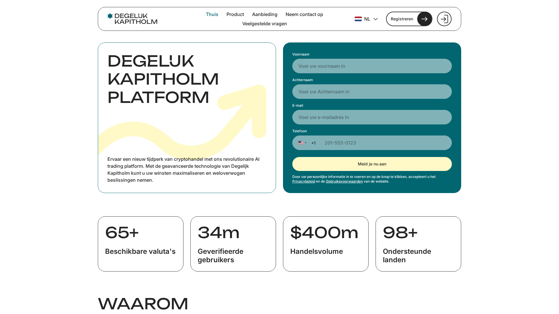 Screenshot of degelijk-kapitholm.com