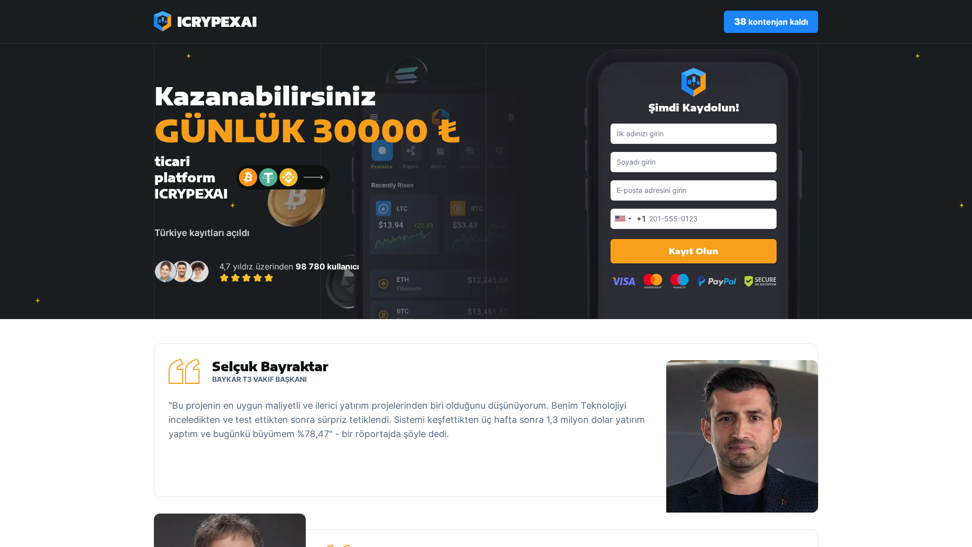 Screenshot of icrypexai.com