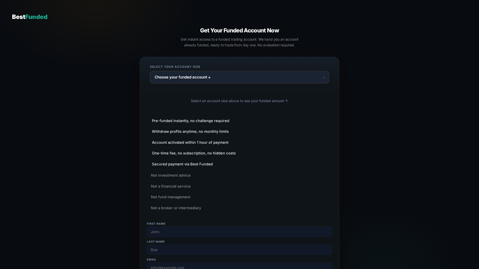 Screenshot of instant-bestfunded.com