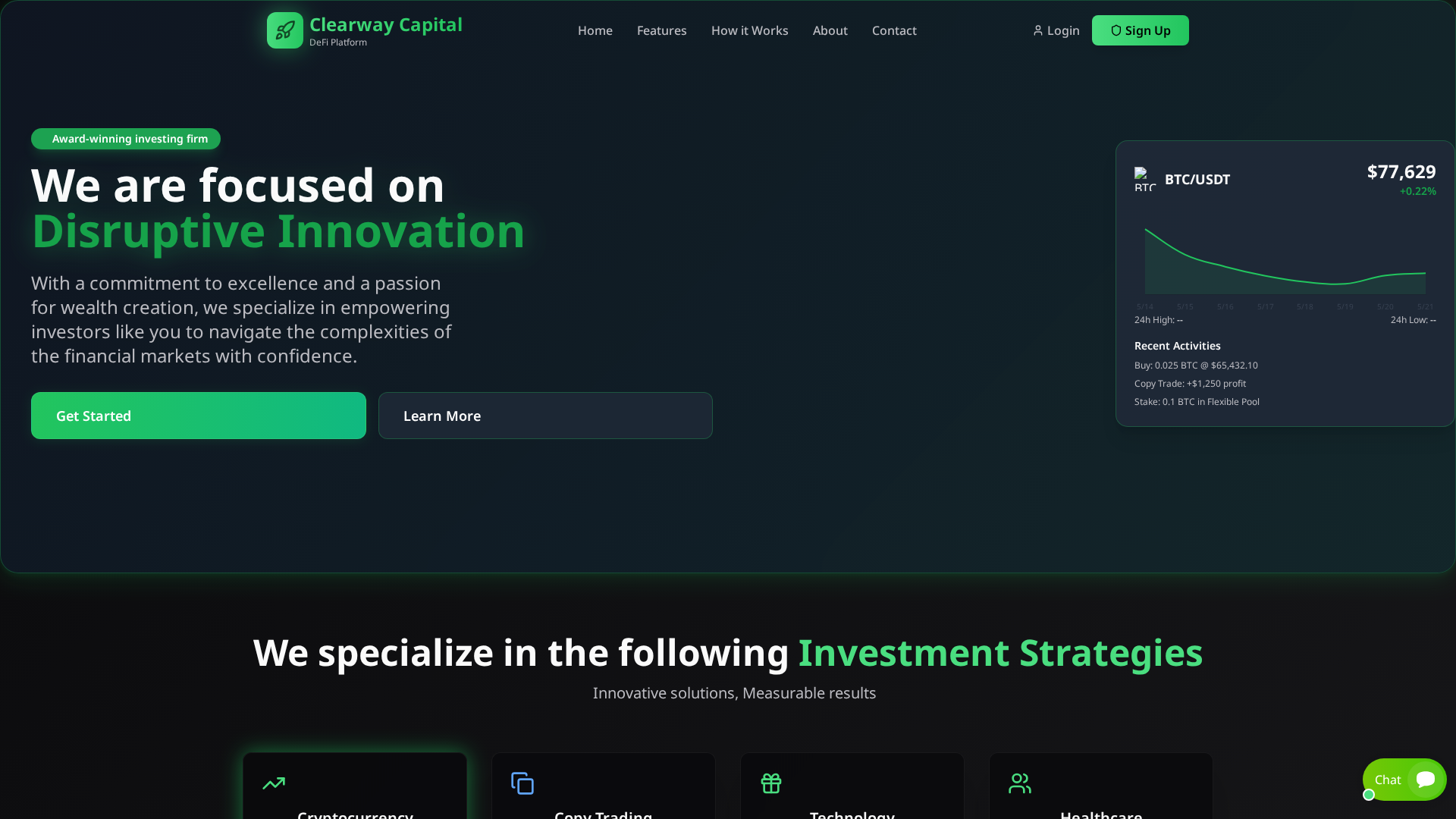 Screenshot of clearwayasset.com