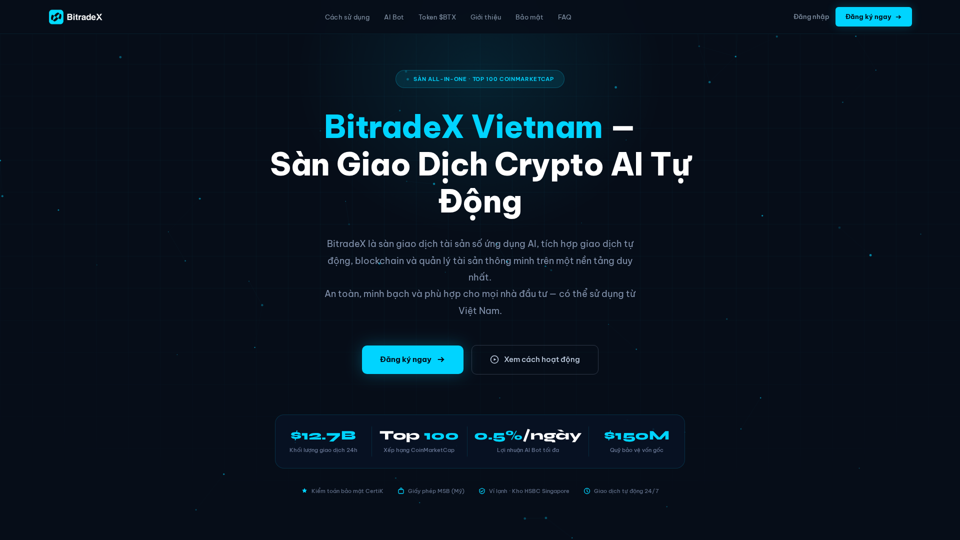 Screenshot of bitradexvietnam.cloud