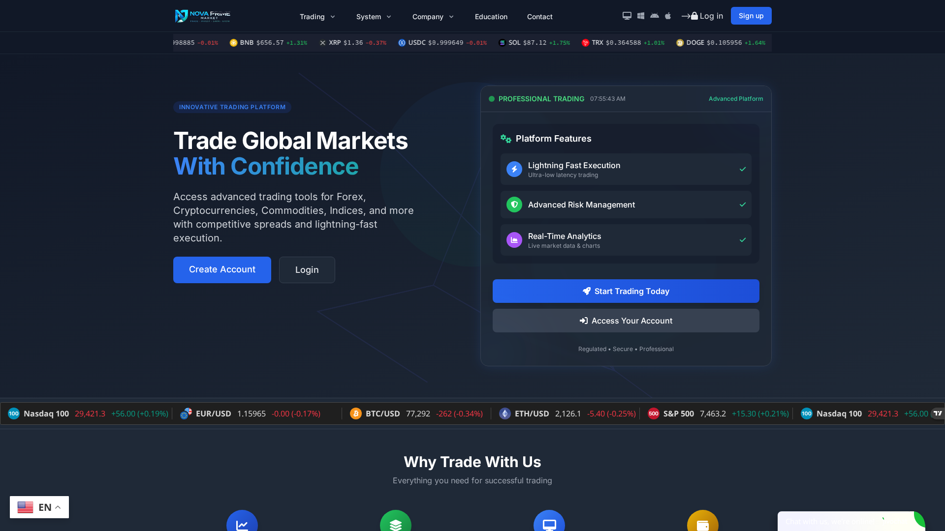 Screenshot of novaprimemarket.live