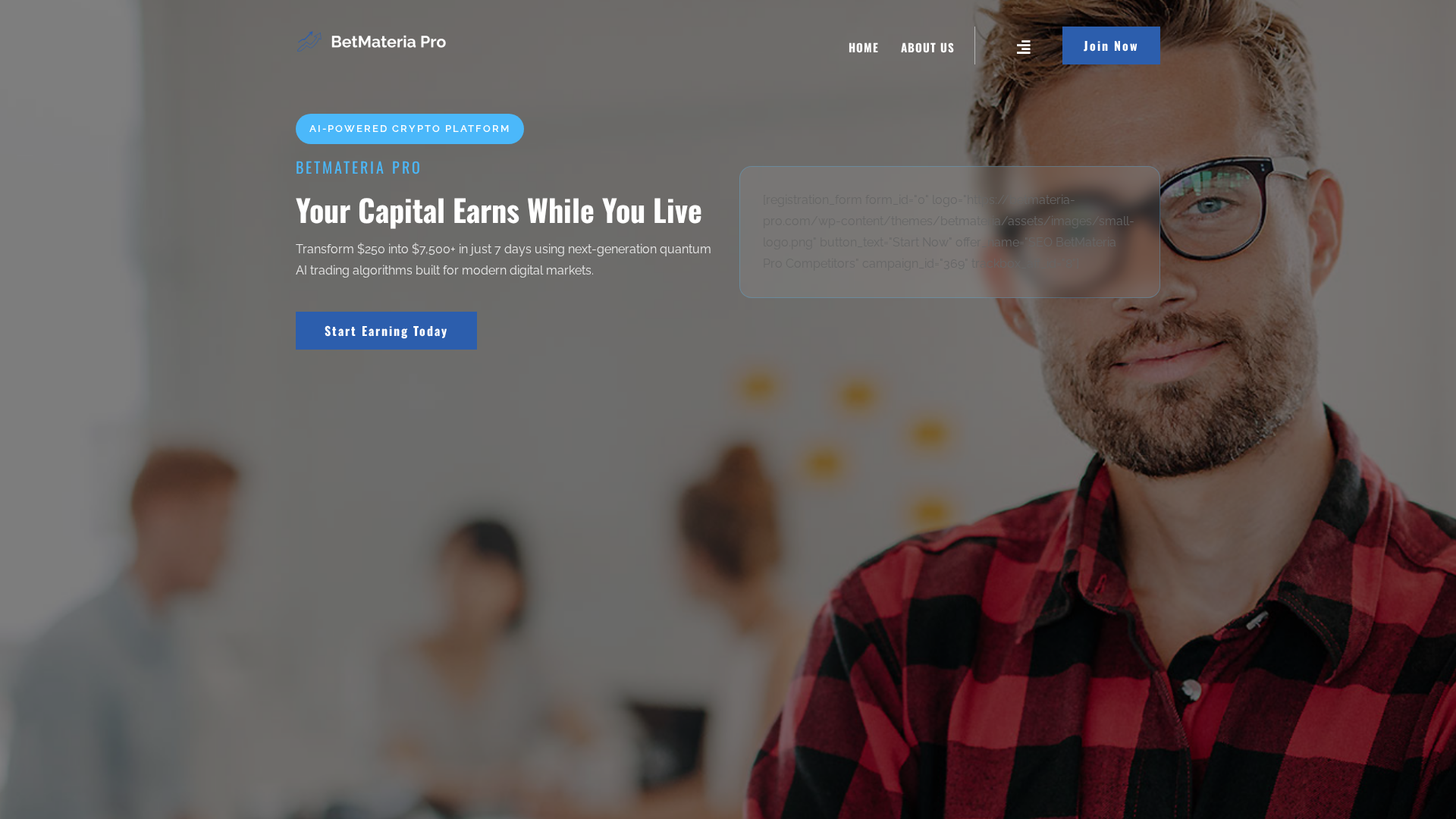 Screenshot of betmateria-pro.com