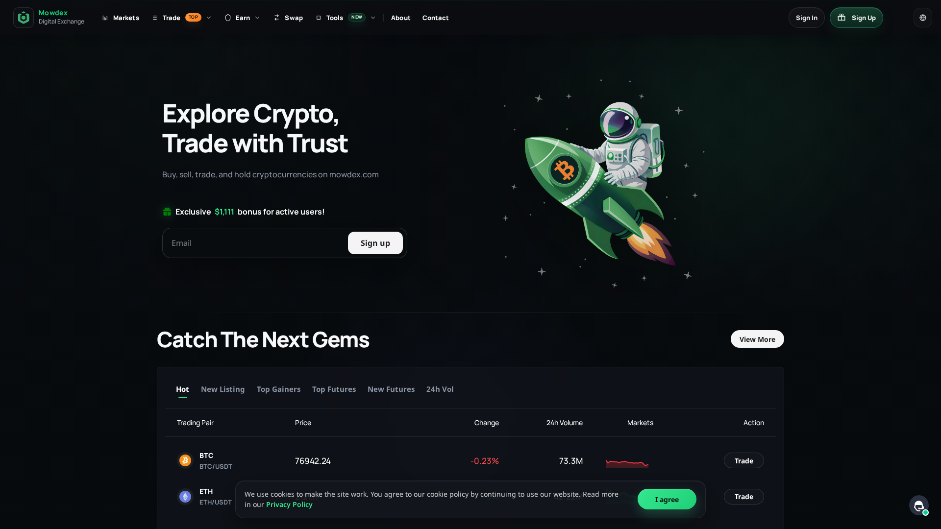 Screenshot of mowdex.com