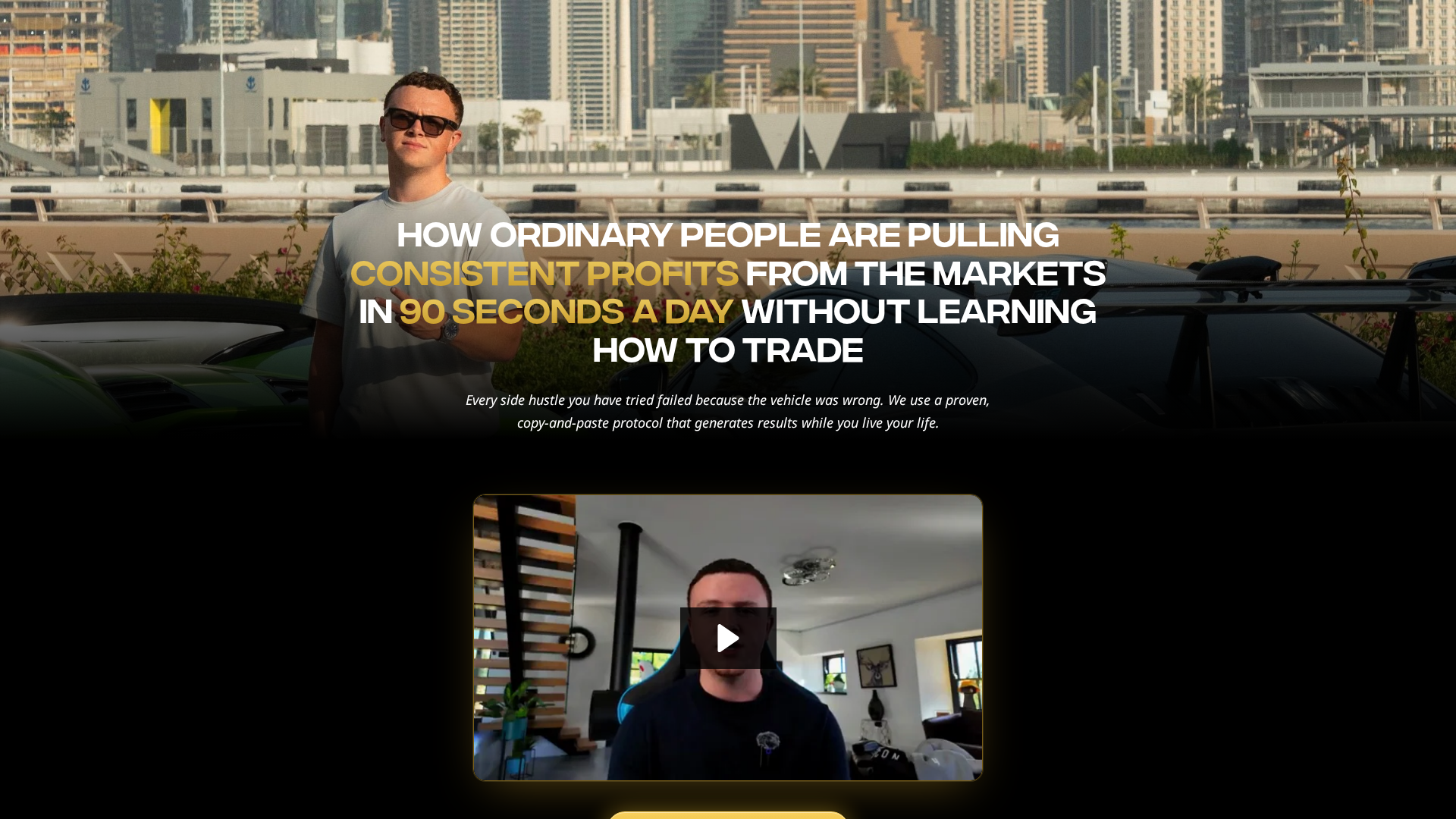 Screenshot of tradewithcurtis.com