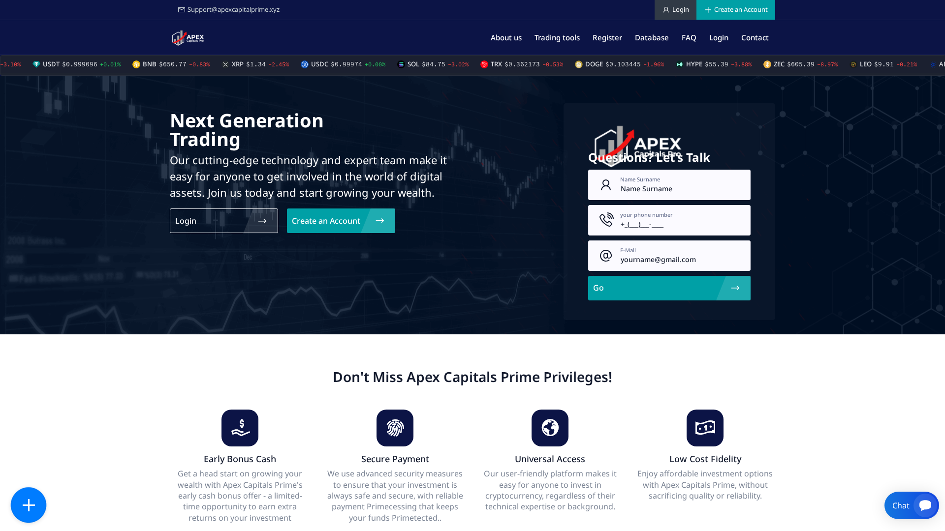 Screenshot of apexcapitalprime.xyz
