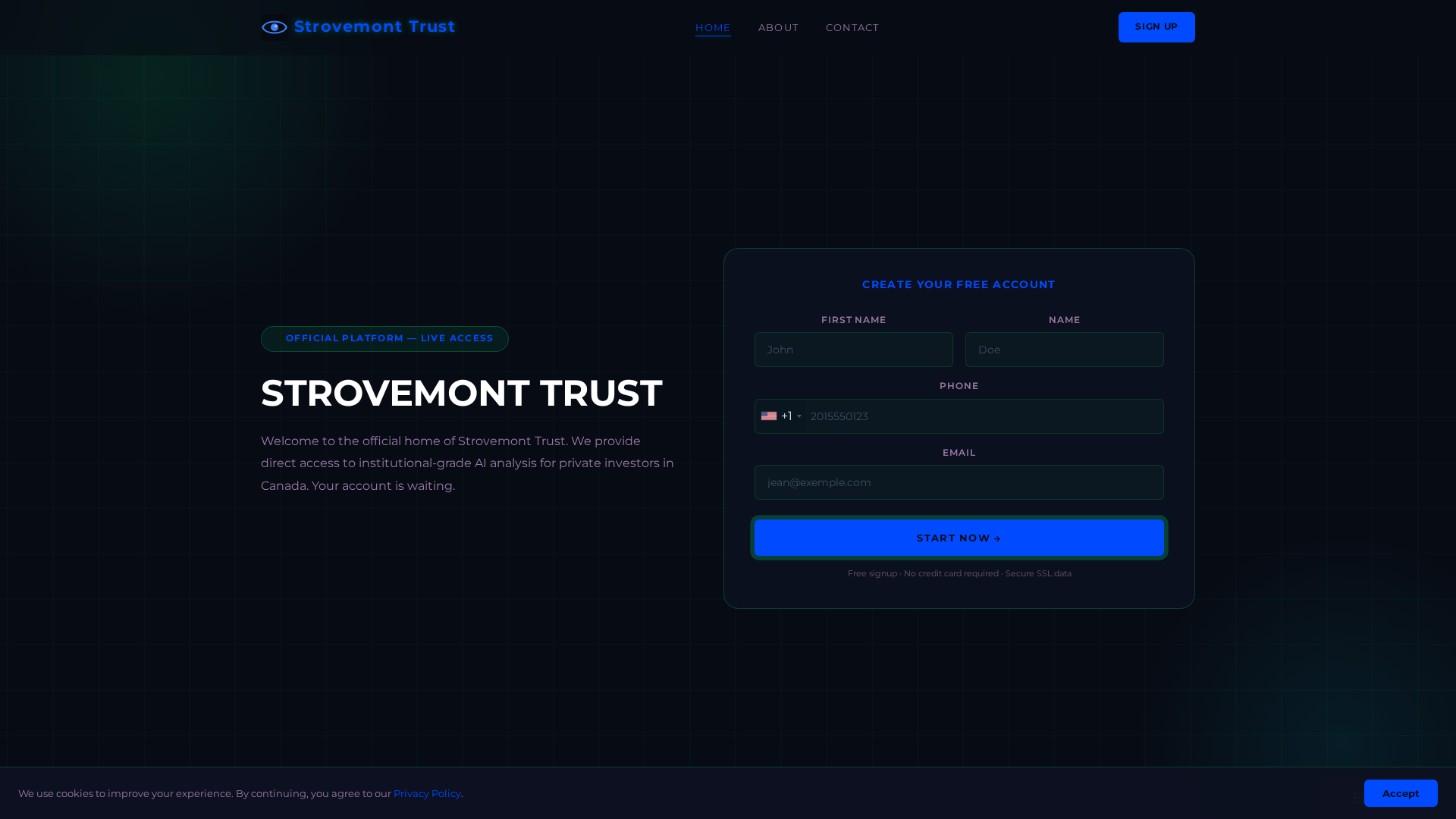 Screenshot of strovemont-capitalai.com