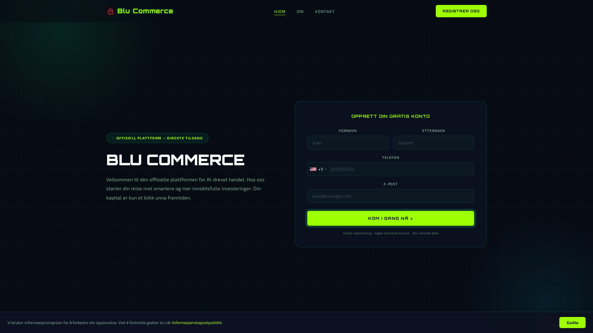 Screenshot of blucommerce.pro