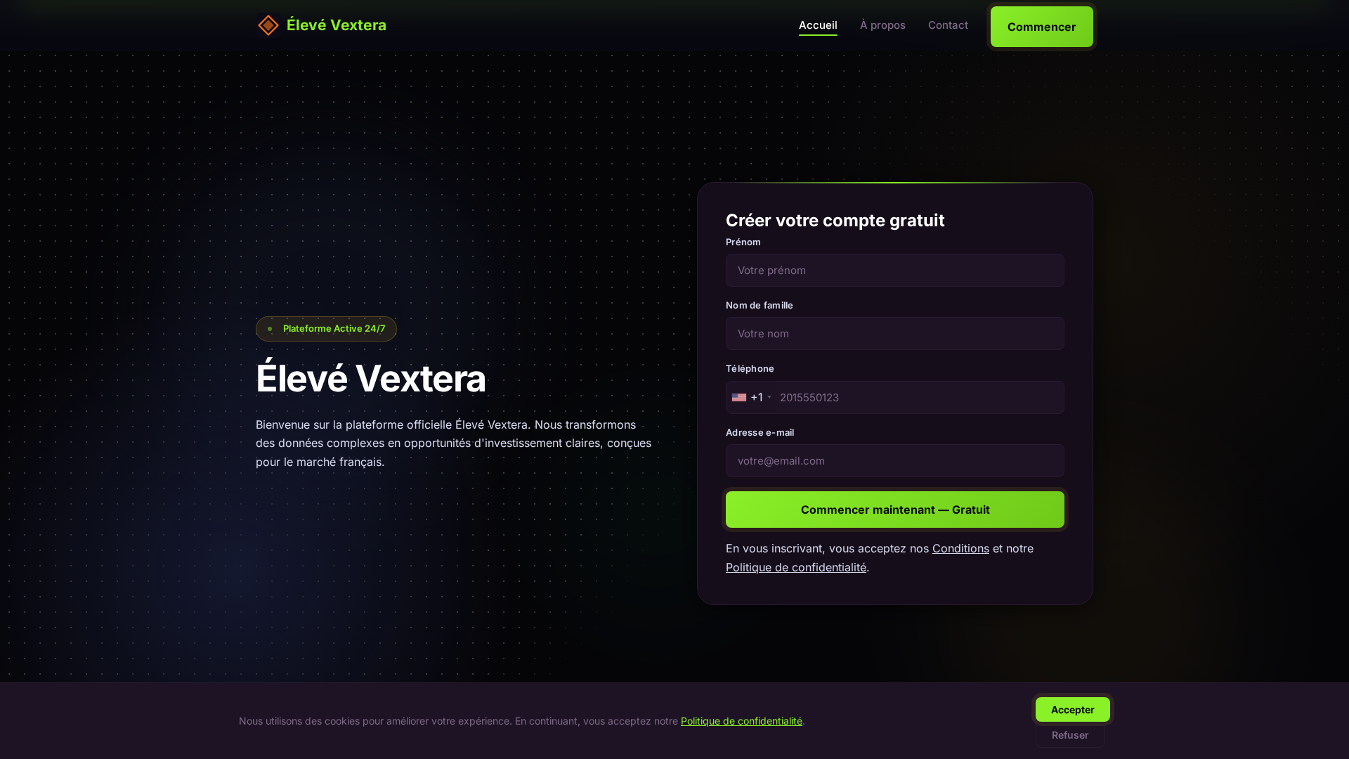Screenshot of eleve-vextera.site