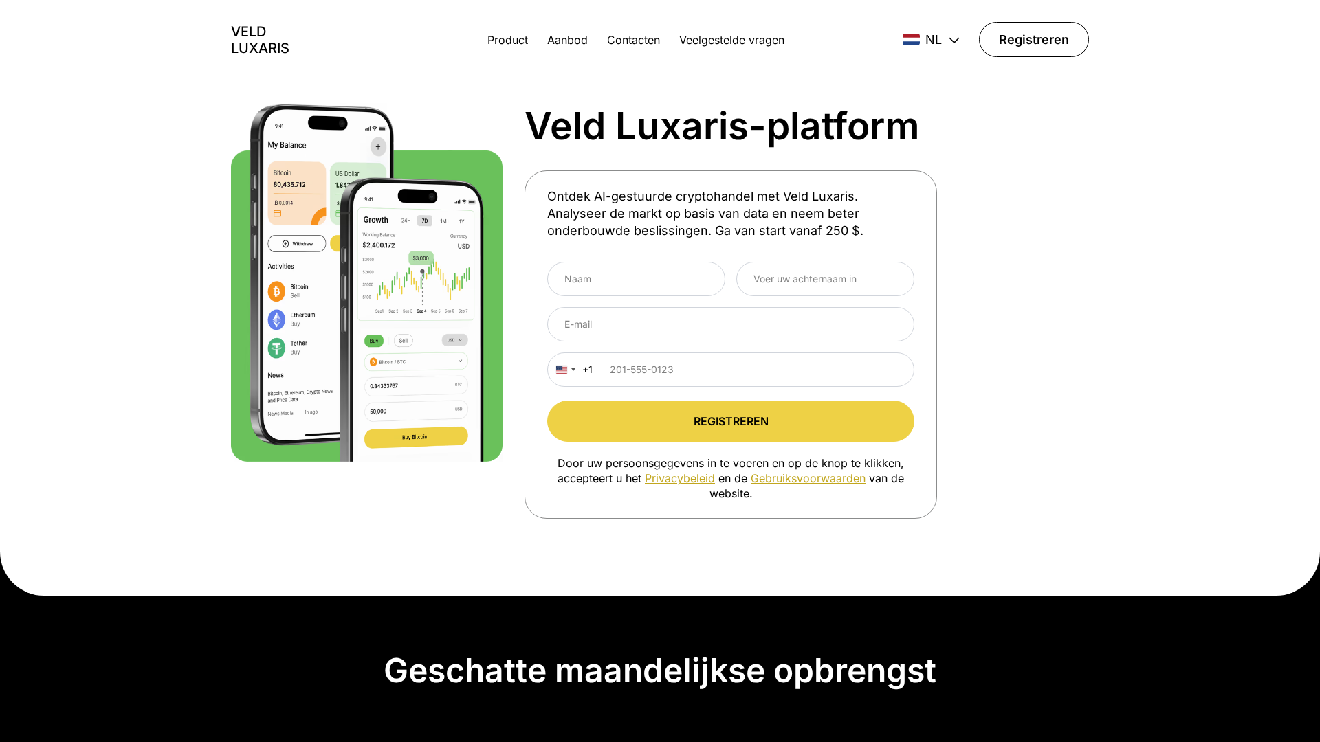 Screenshot of veld-luxaris.com