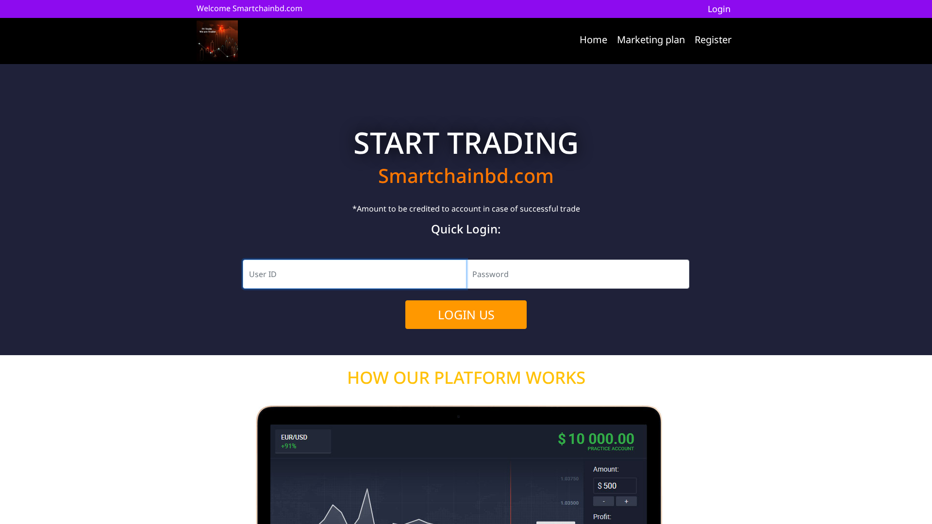 Screenshot of smartchainbd.com