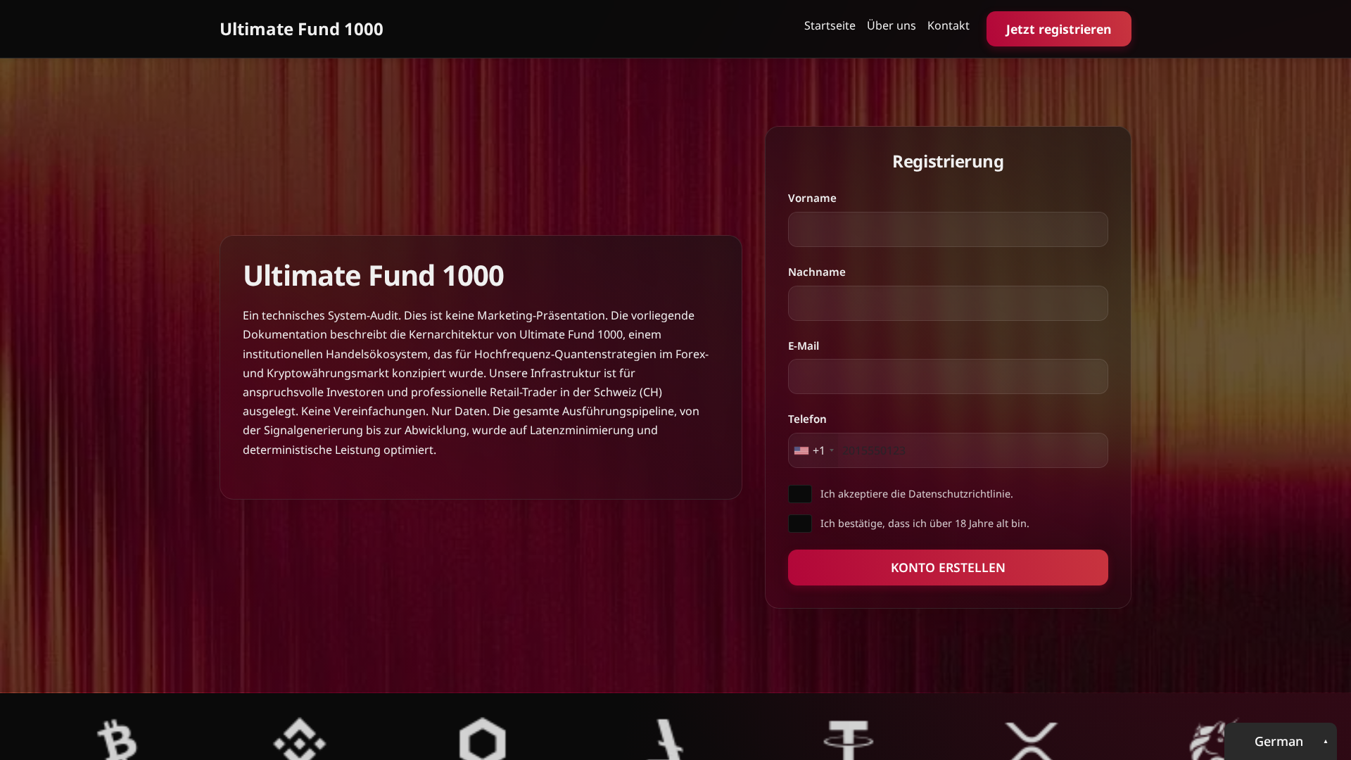Screenshot of ultimatefund1000.site
