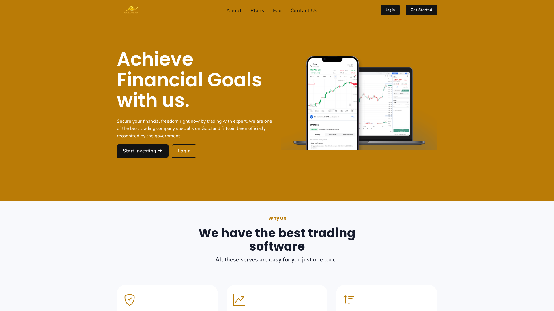 Screenshot of goldfera.net