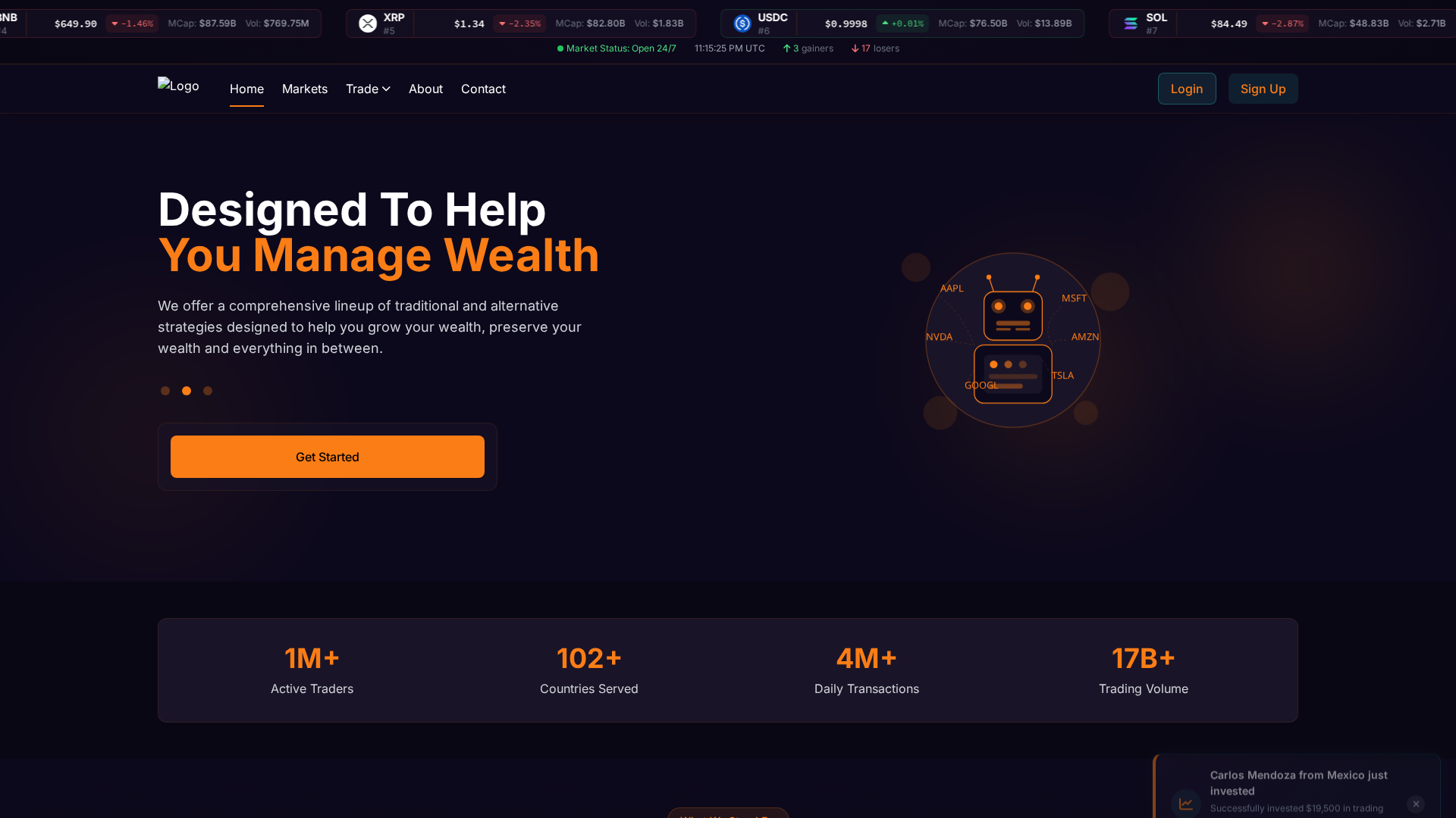 Screenshot of megabitreturns.com