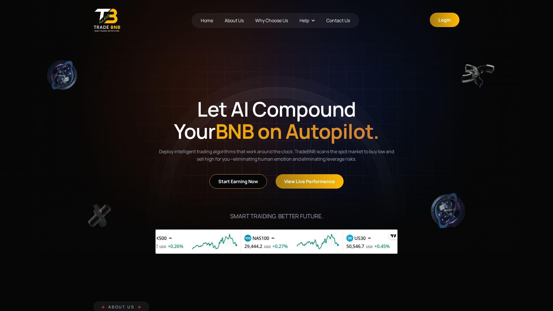 Screenshot of tradebnb.live