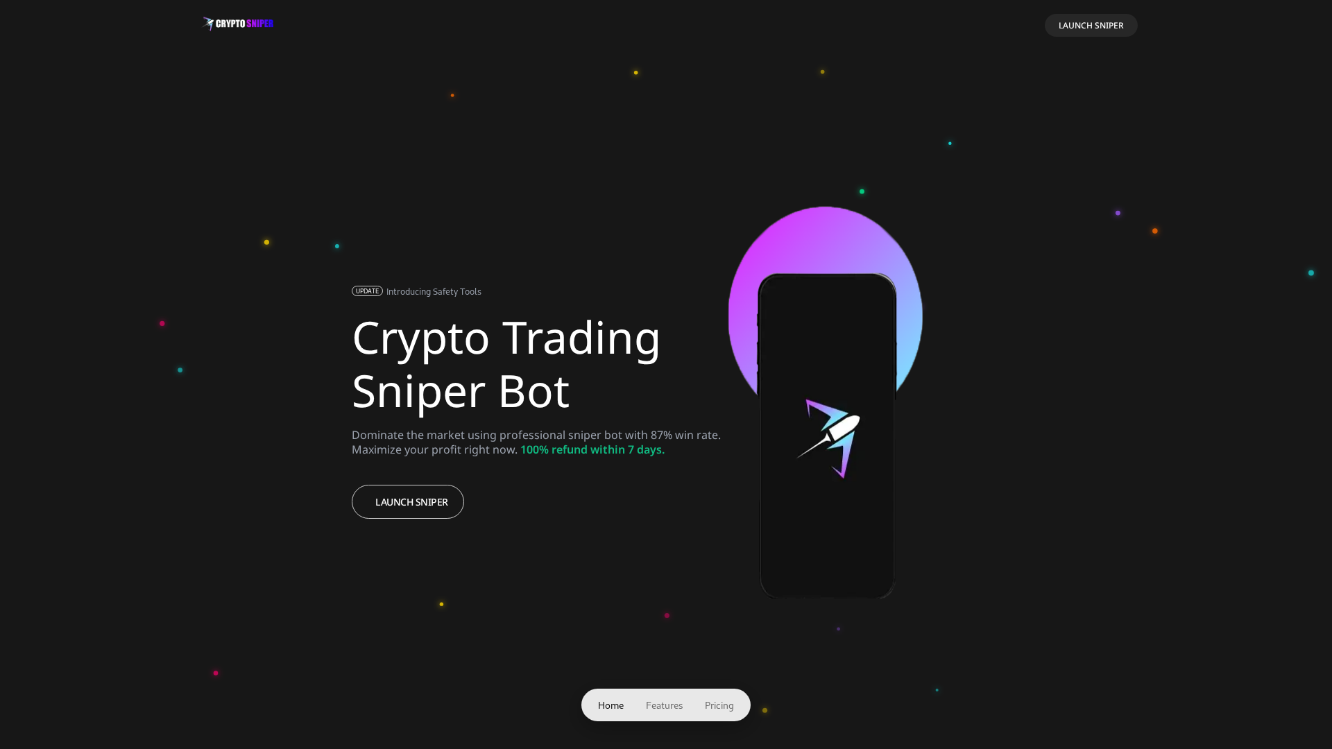 Screenshot of snopersolbot.com