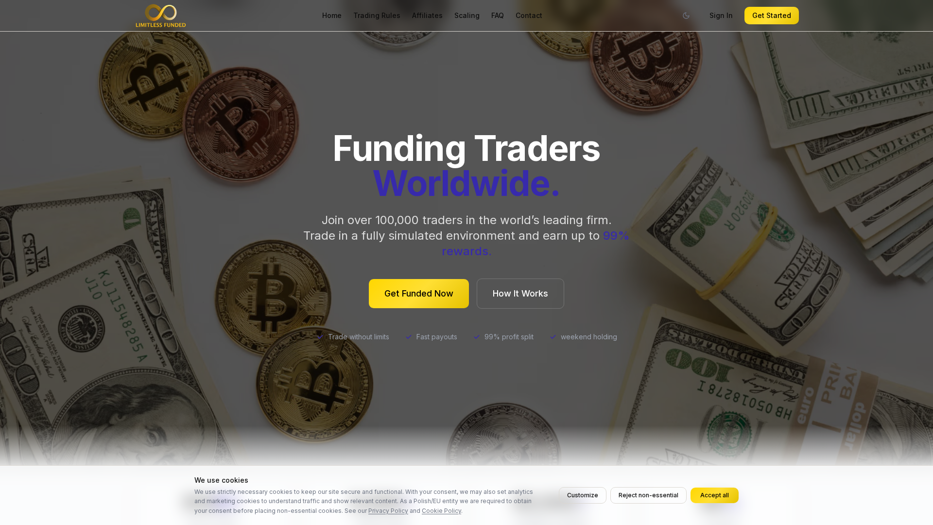 Screenshot of limitlessfunded.dev