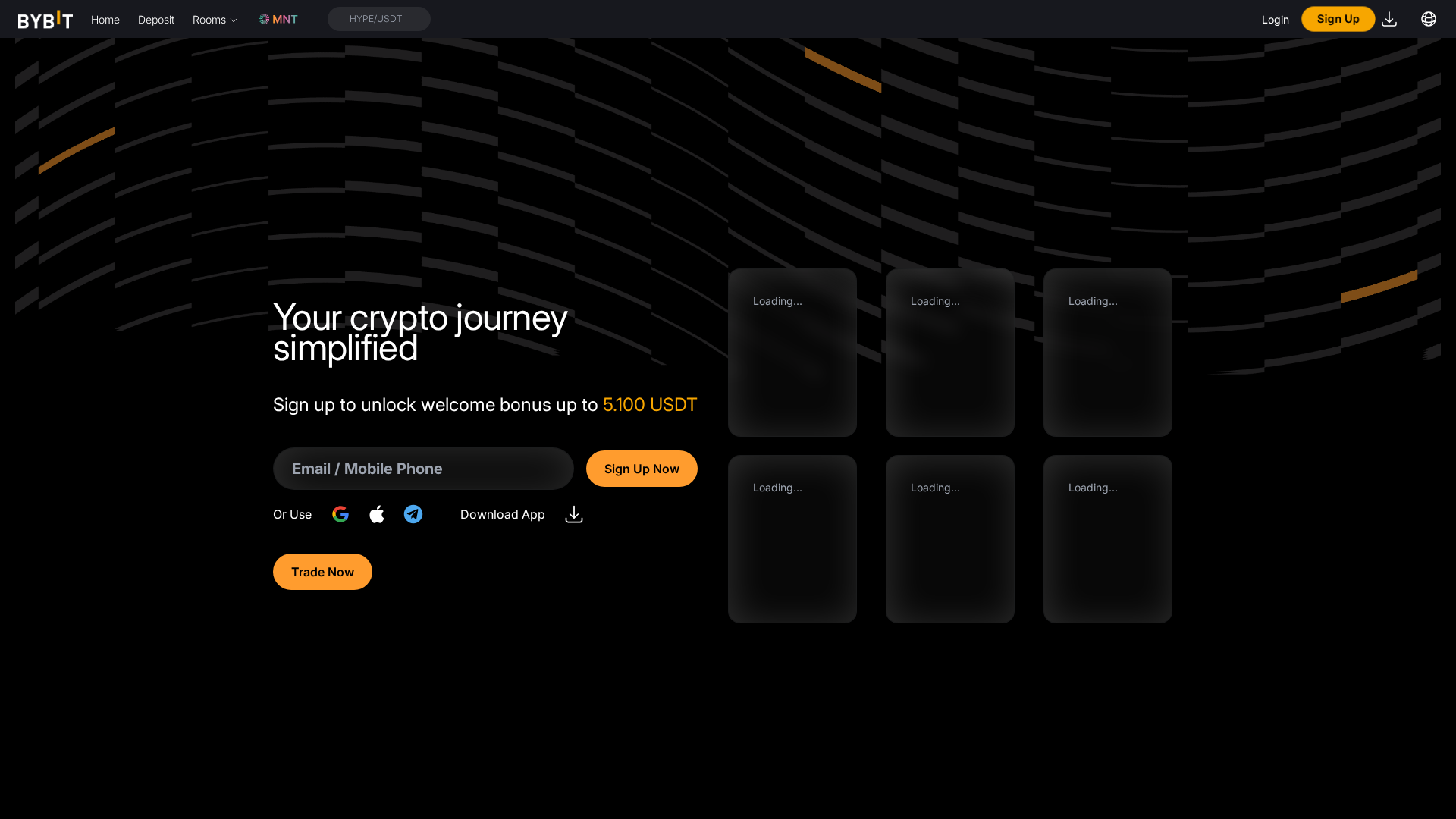 Screenshot of bittion.exchange