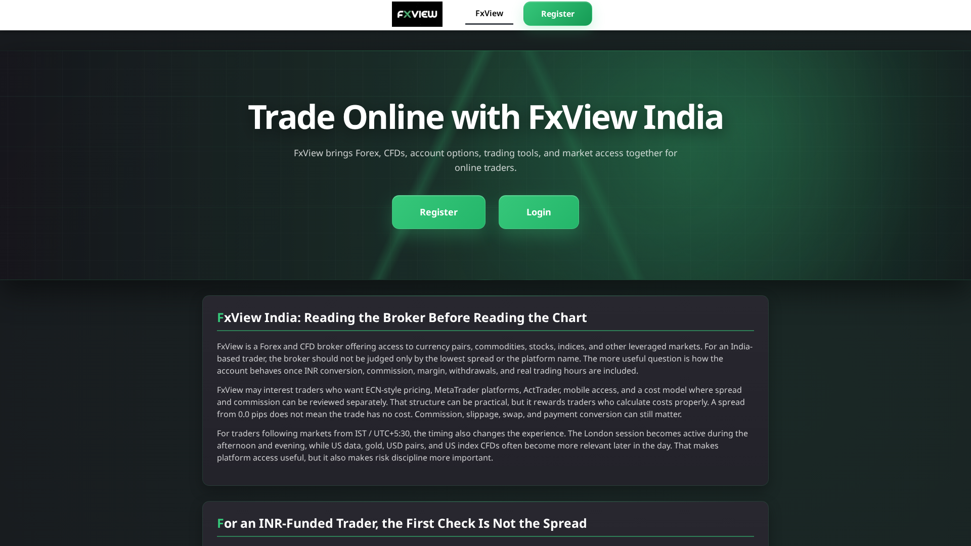 Screenshot of fxvcapital-india.com
