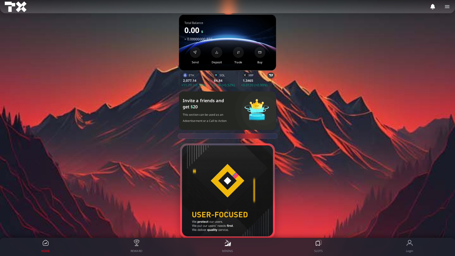 Screenshot of trade-x.vip