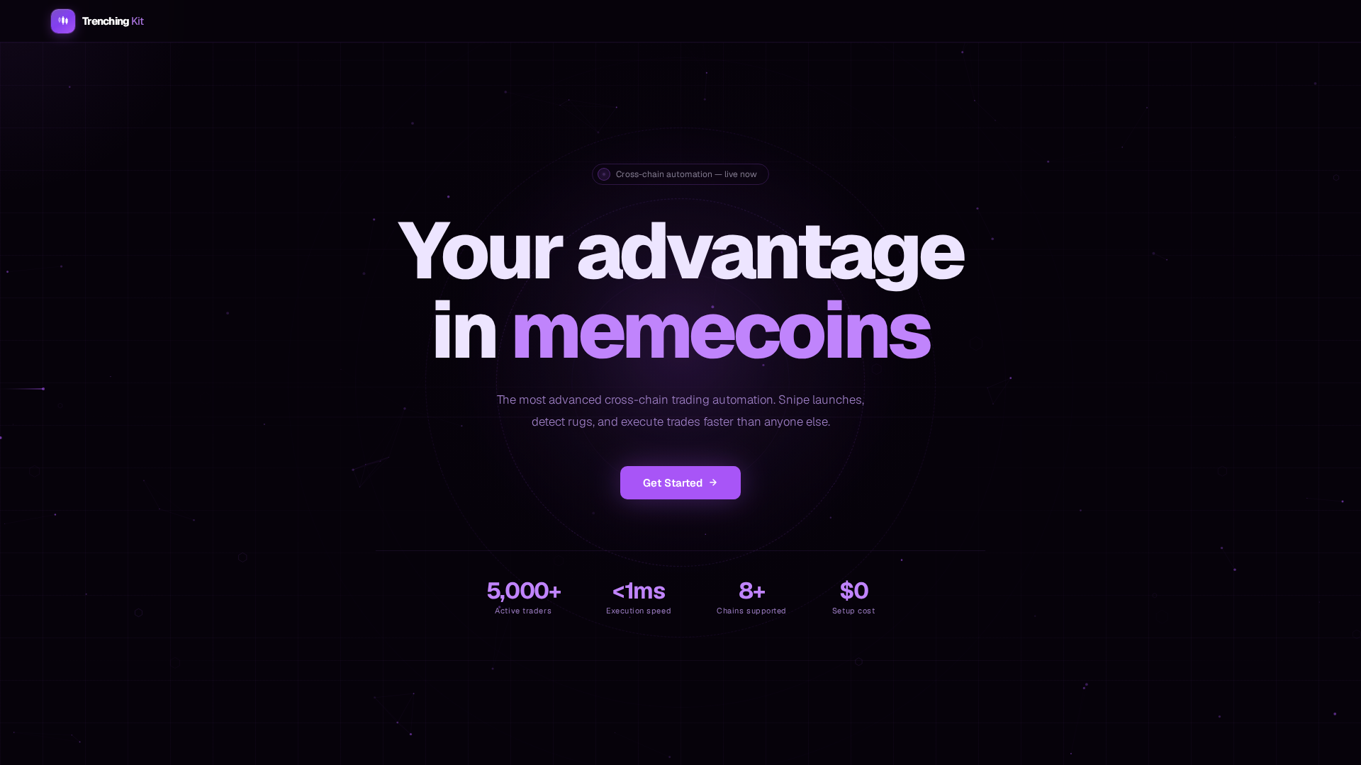 Screenshot of trenchingkit.trade