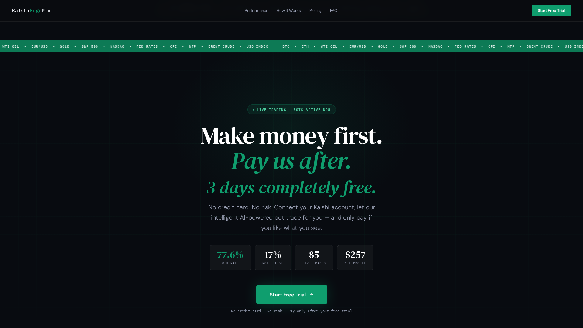 Screenshot of kalshiedgepro.com