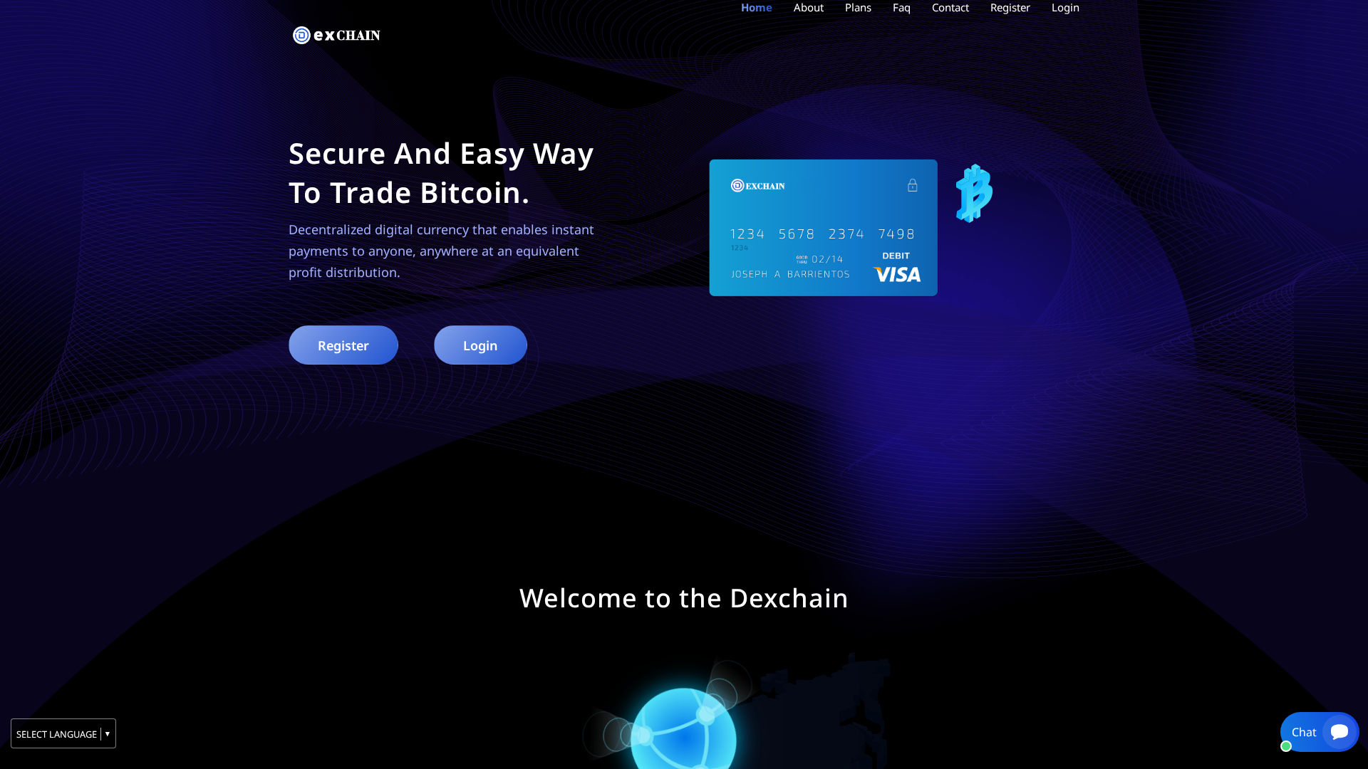 Screenshot of dexchain.co