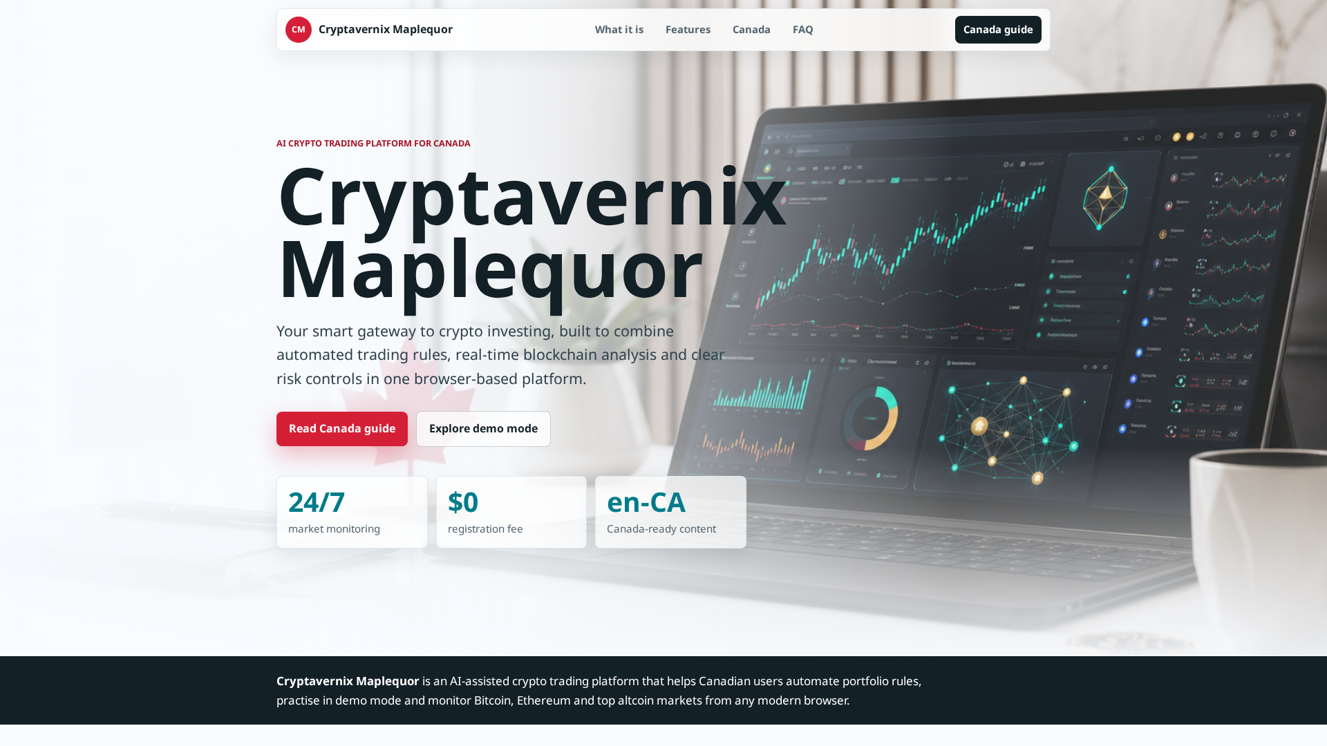 Screenshot of cryptavernixmaplequor.com