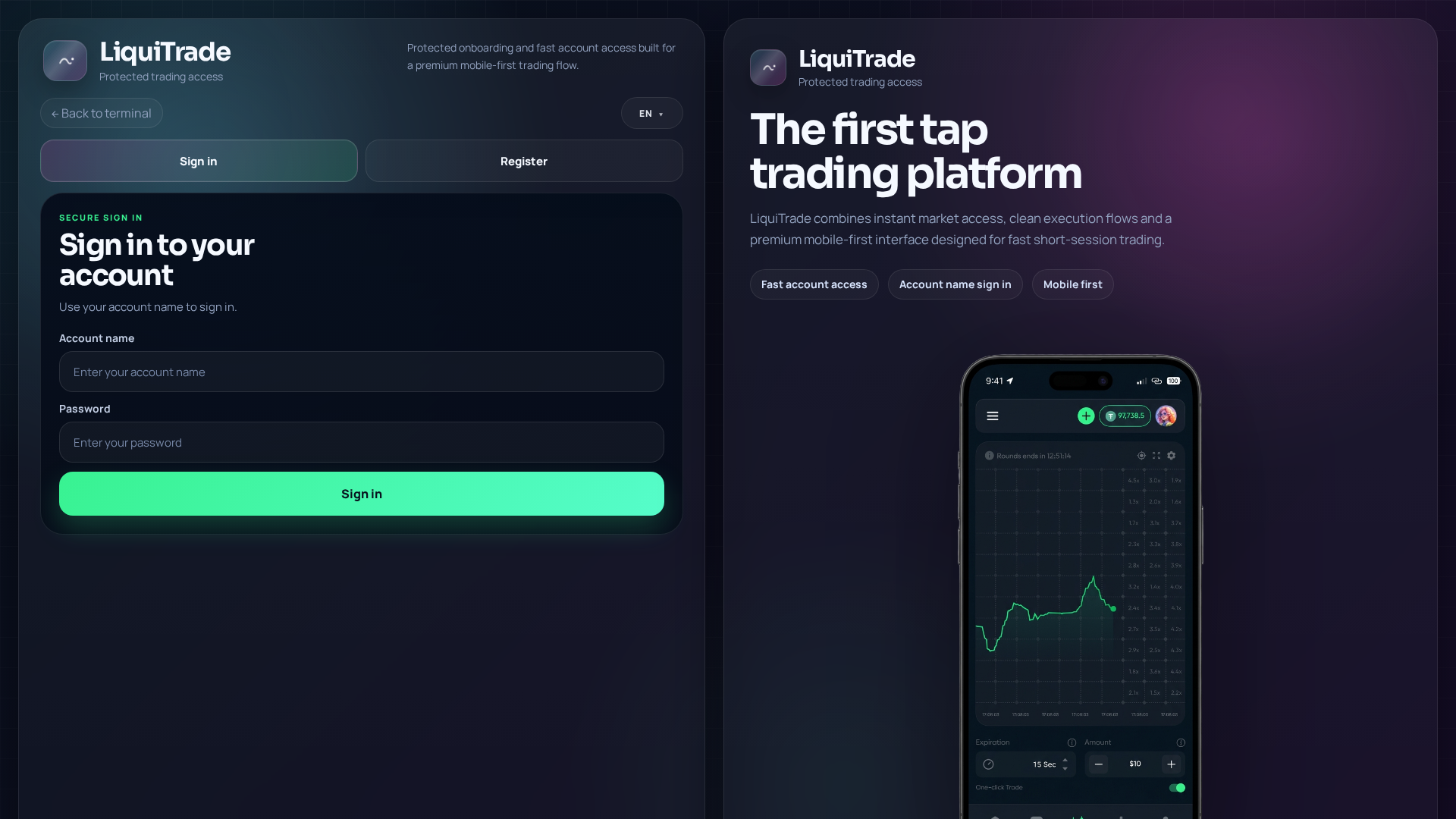 Screenshot of liquitrade.top