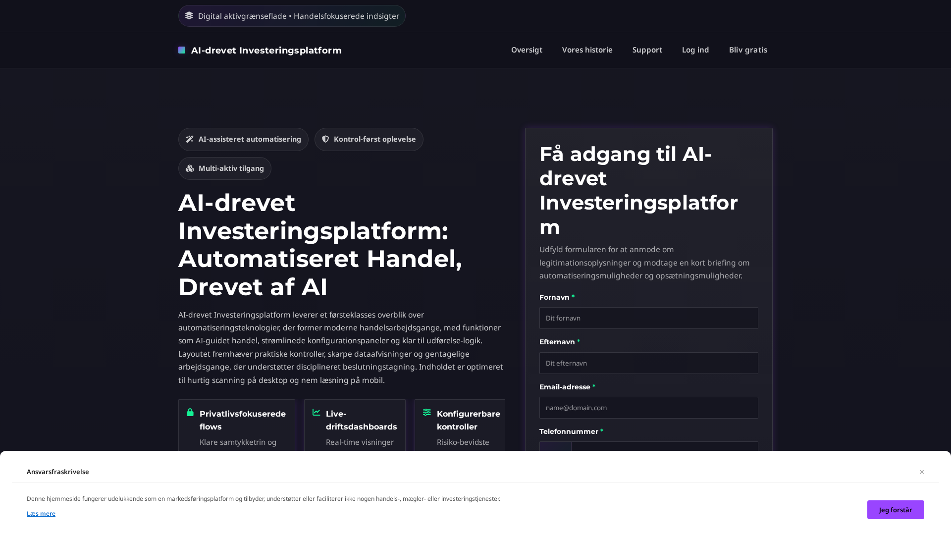 Screenshot of ai-drevetinvest.click