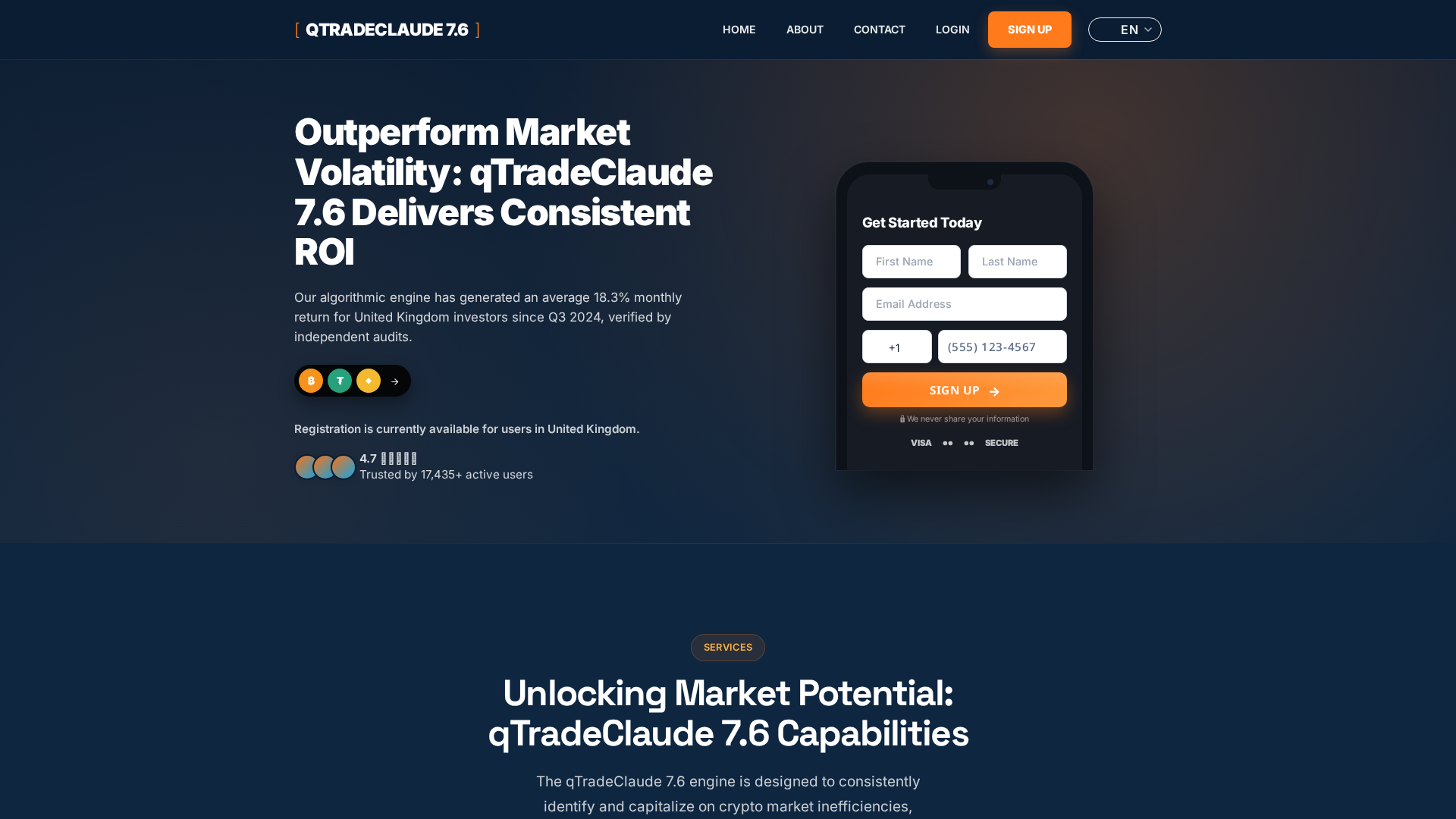 Screenshot of qtradeclaude.sbs