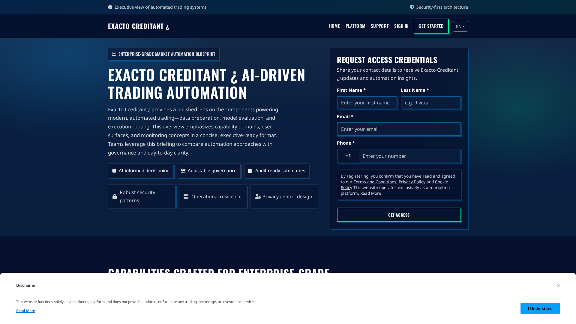 Screenshot of exactocreditant.click