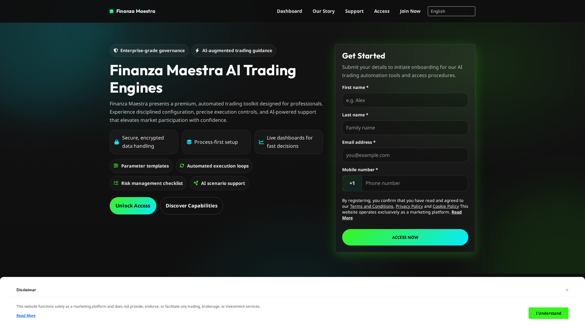 Screenshot of finanzamaestra.click
